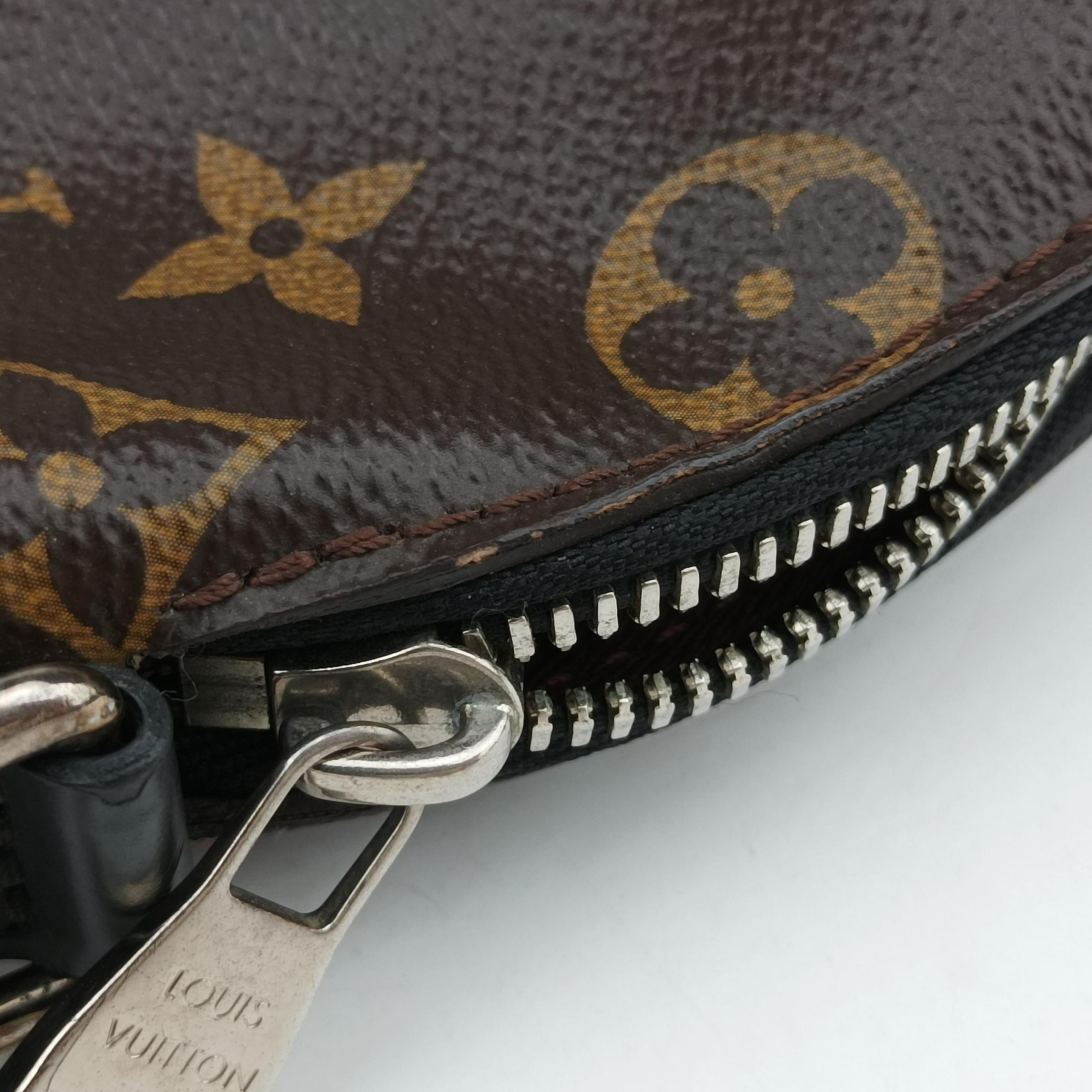 Monogram Macassar Port Document Jour Brown×Black Monogram coated canvas M54019 MB4185モノグラムマカサー ポルトドキュマンジュール モノグラム/ブラウン系×ブラック モノグラムコーティングキャンバス M54019 MB4185