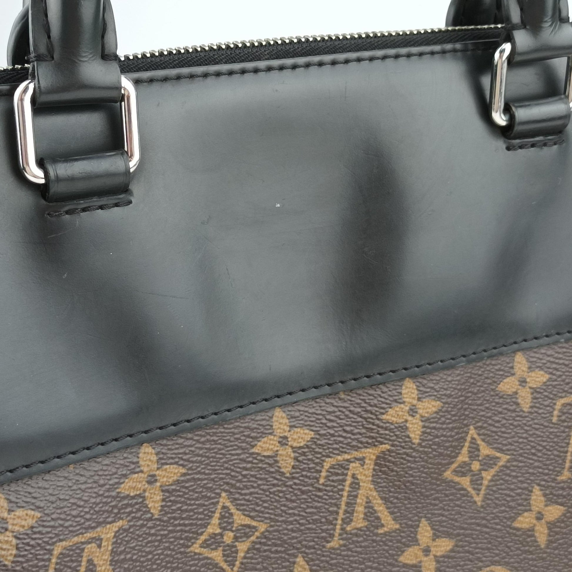 Monogram Macassar Port Document Jour Brown×Black Monogram coated canvas M54019 MB4185モノグラムマカサー ポルトドキュマンジュール モノグラム/ブラウン系×ブラック モノグラムコーティングキャンバス M54019 MB4185