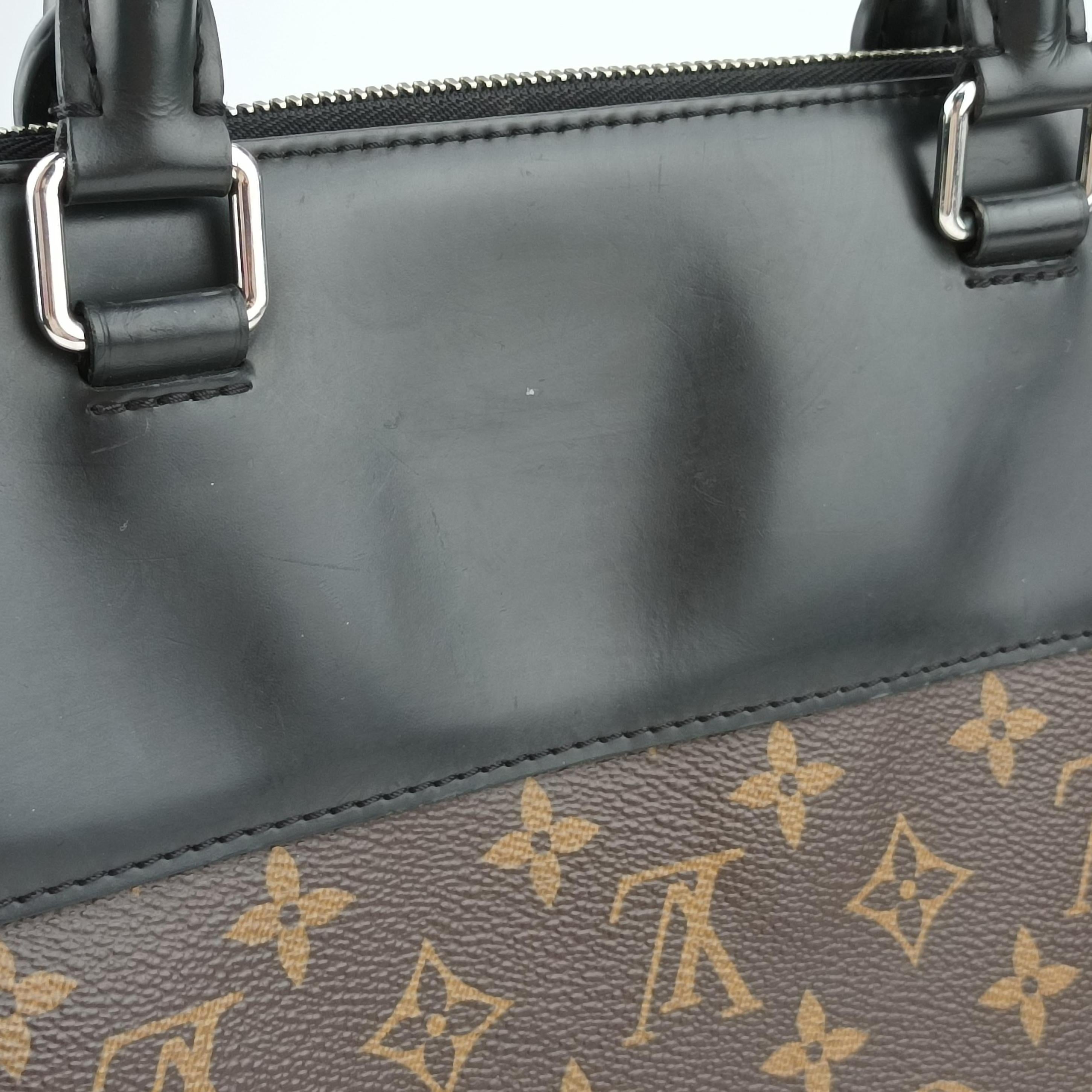 Monogram Macassar Port Document Jour Brown×Black Monogram coated canvas M54019 MB4185モノグラムマカサー ポルトドキュマンジュール モノグラム/ブラウン系×ブラック モノグラムコーティングキャンバス M54019 MB4185