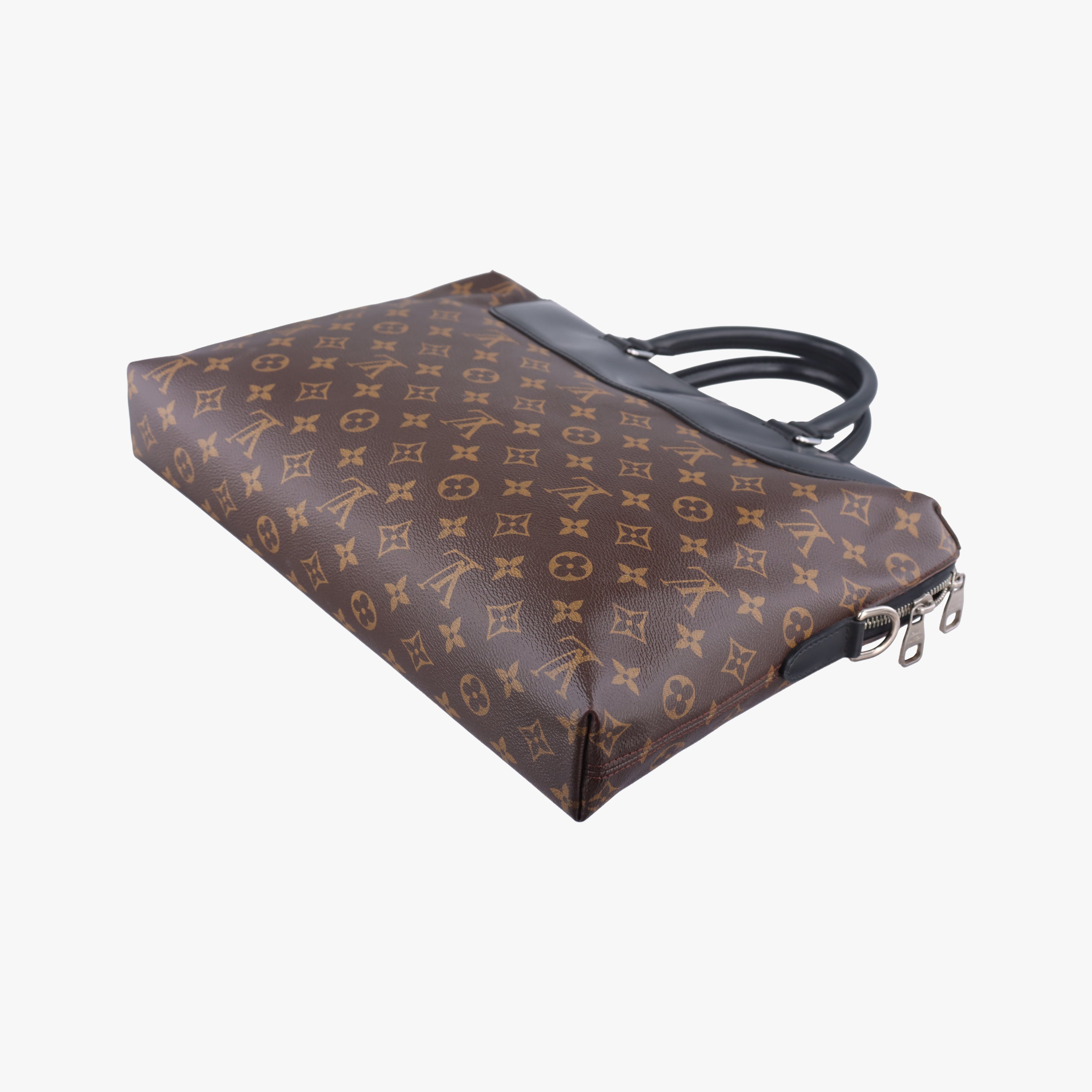 Monogram Macassar Port Document Jour Brown×Black Monogram coated canvas M54019 MB4185モノグラムマカサー ポルトドキュマンジュール モノグラム/ブラウン系×ブラック モノグラムコーティングキャンバス M54019 MB4185