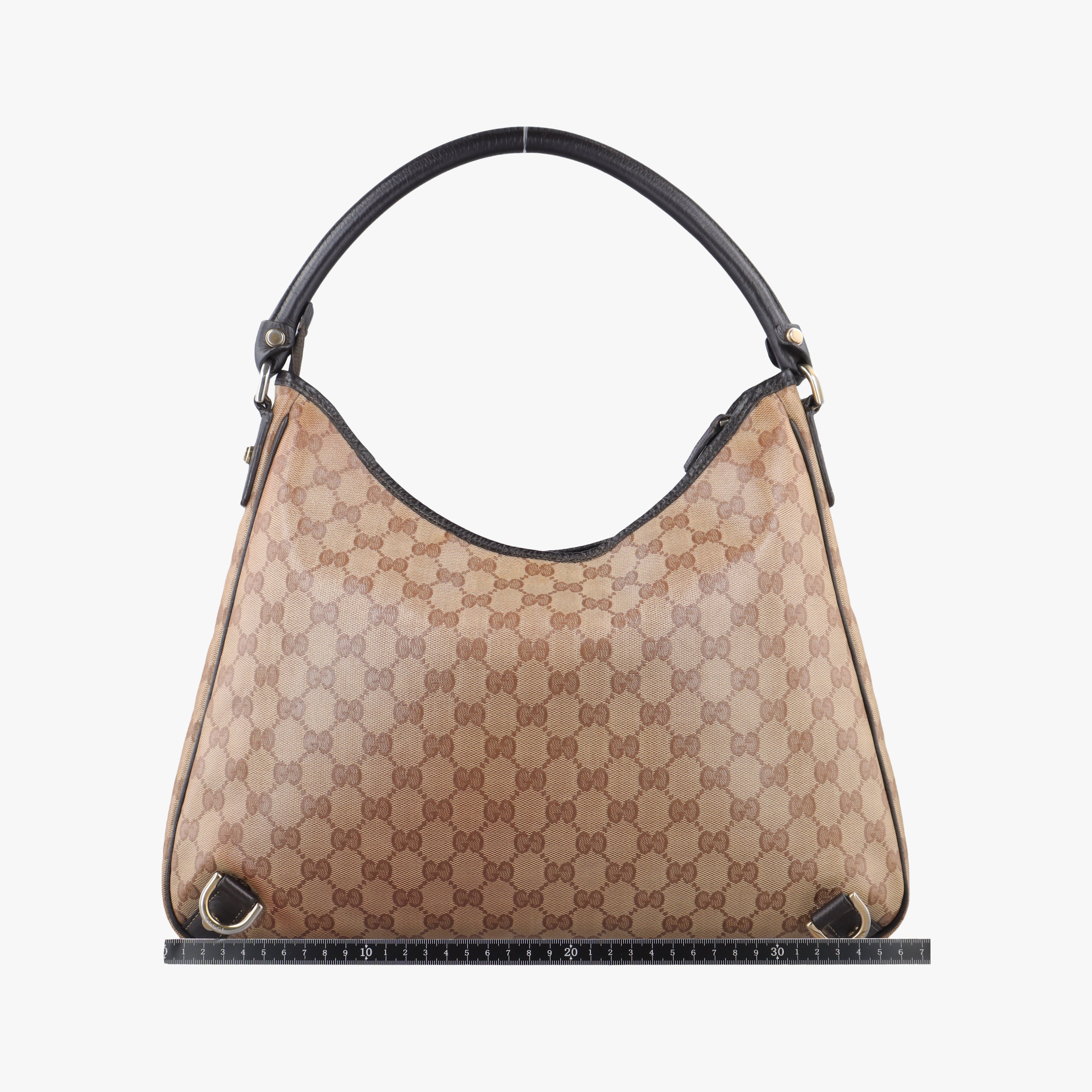 GG Crystal Abbey Hobo Brown PVC coated canvas 268636 C015314764ジージークリスタルアビーホーボー ブラウン PVCコーティングキャンバス 268636 C015314764