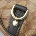 GG Crystal Abbey Hobo Brown PVC coated canvas 268636 C015314764ジージークリスタルアビーホーボー ブラウン PVCコーティングキャンバス 268636 C015314764