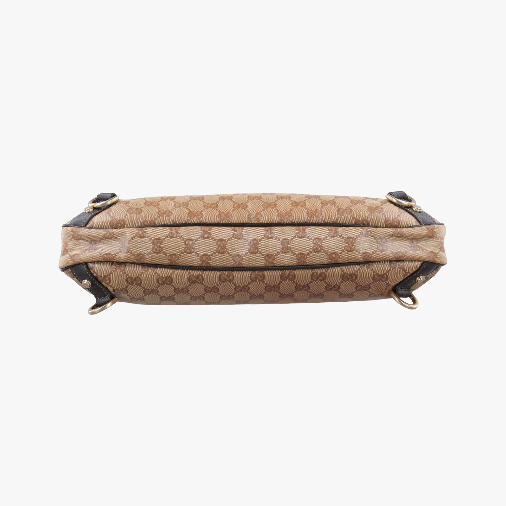 GG Crystal Abbey Hobo Brown PVC coated canvas 268636 C015314764ジージークリスタルアビーホーボー ブラウン PVCコーティングキャンバス 268636 C015314764
