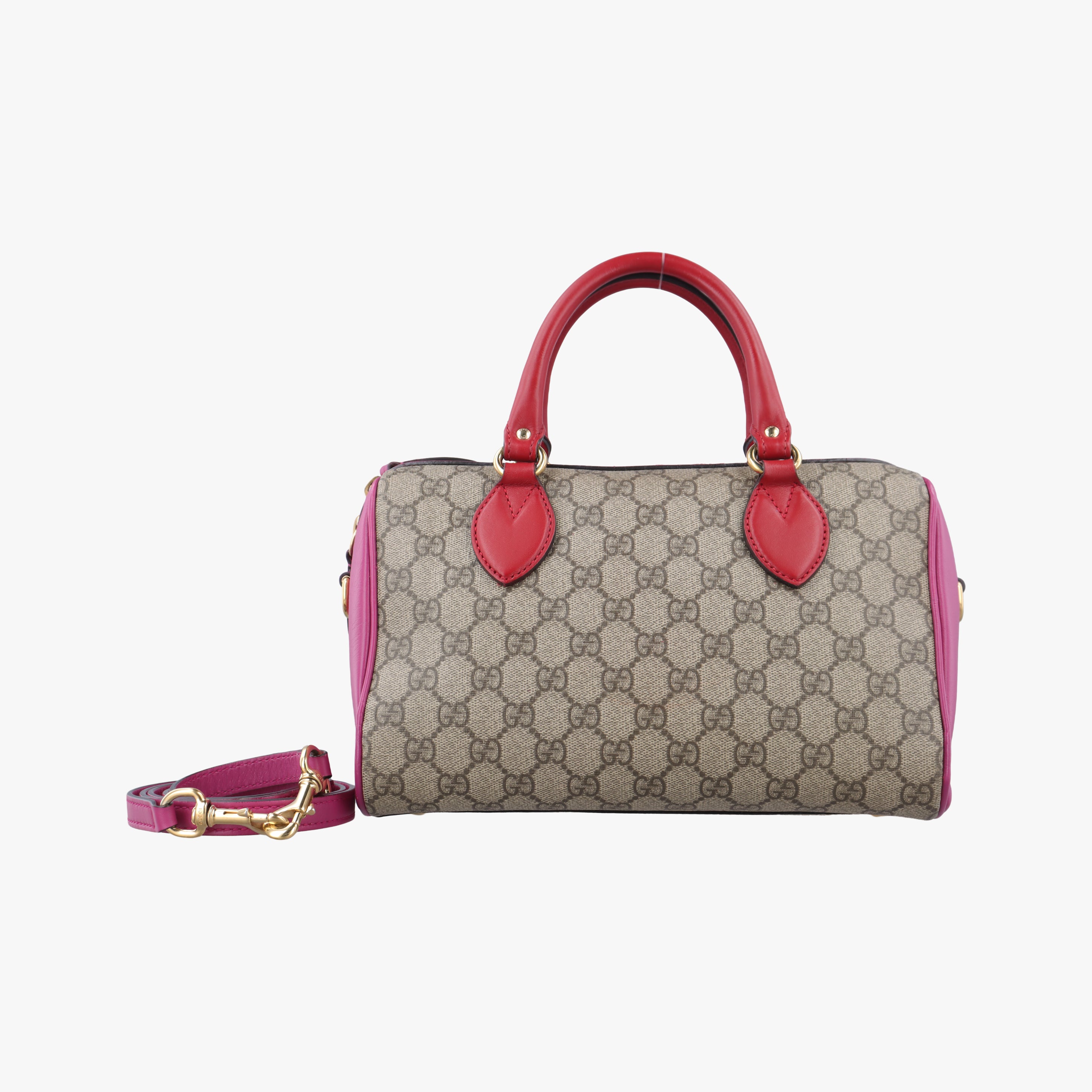 GG SUPREME beige×red×pink PVC coated canvas 409529 H019476764GGスプリーム ベージュ×レッド×ピンク PVCコーティングキャンバス 409529 H019476764