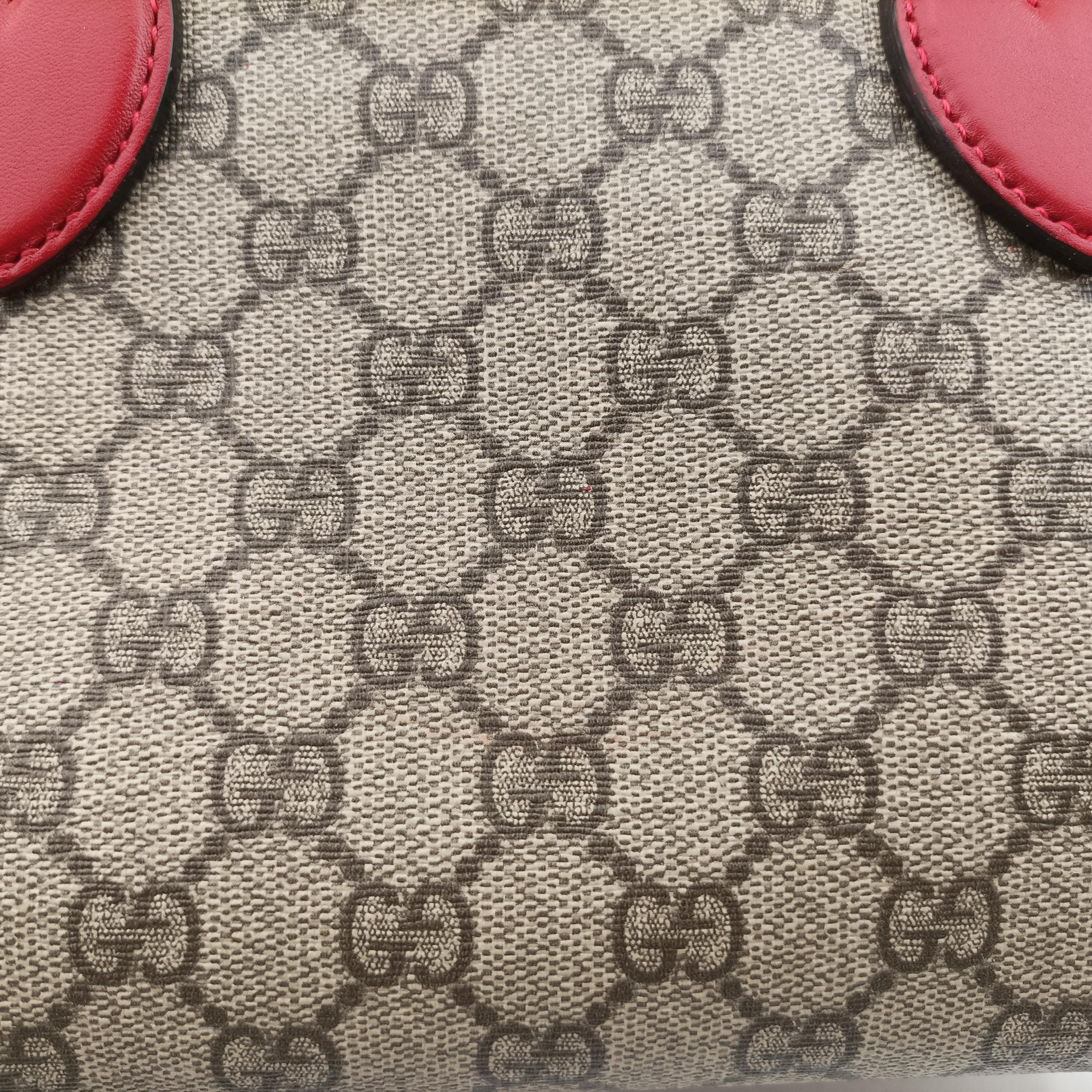 GG SUPREME beige×red×pink PVC coated canvas 409529 H019476764GGスプリーム ベージュ×レッド×ピンク PVCコーティングキャンバス 409529 H019476764