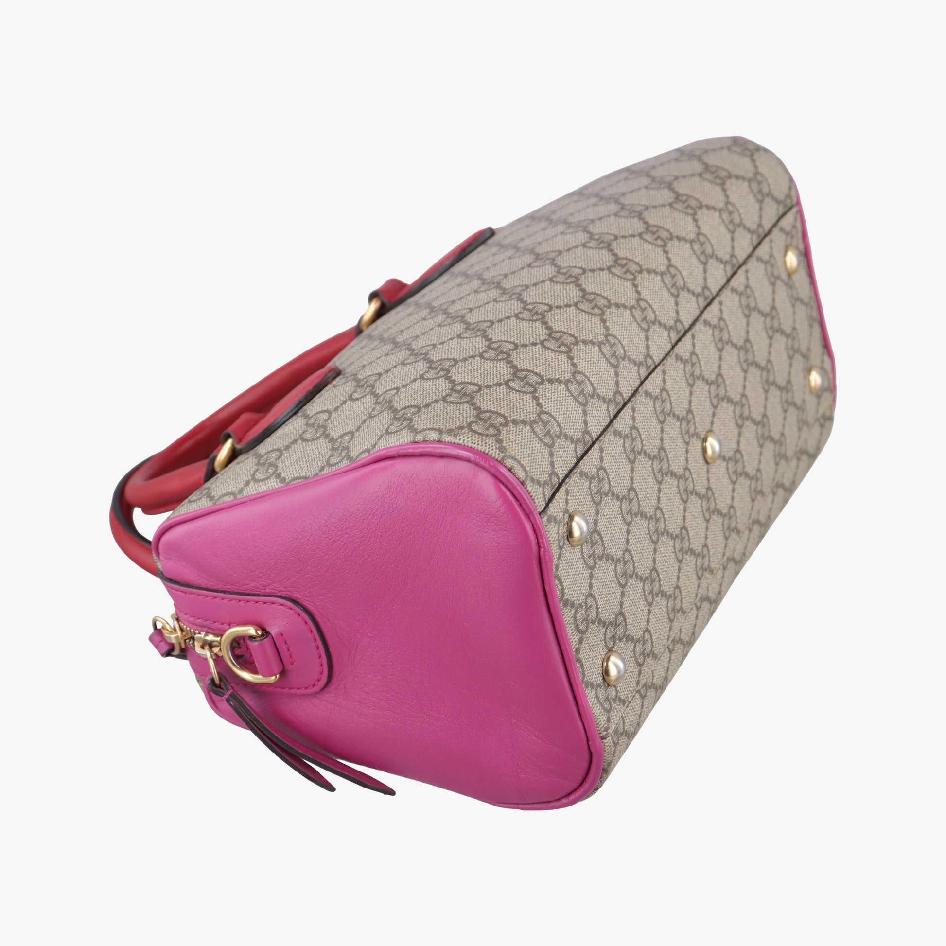 GG SUPREME beige×red×pink PVC coated canvas 409529 H019476764GGスプリーム ベージュ×レッド×ピンク PVCコーティングキャンバス 409529 H019476764