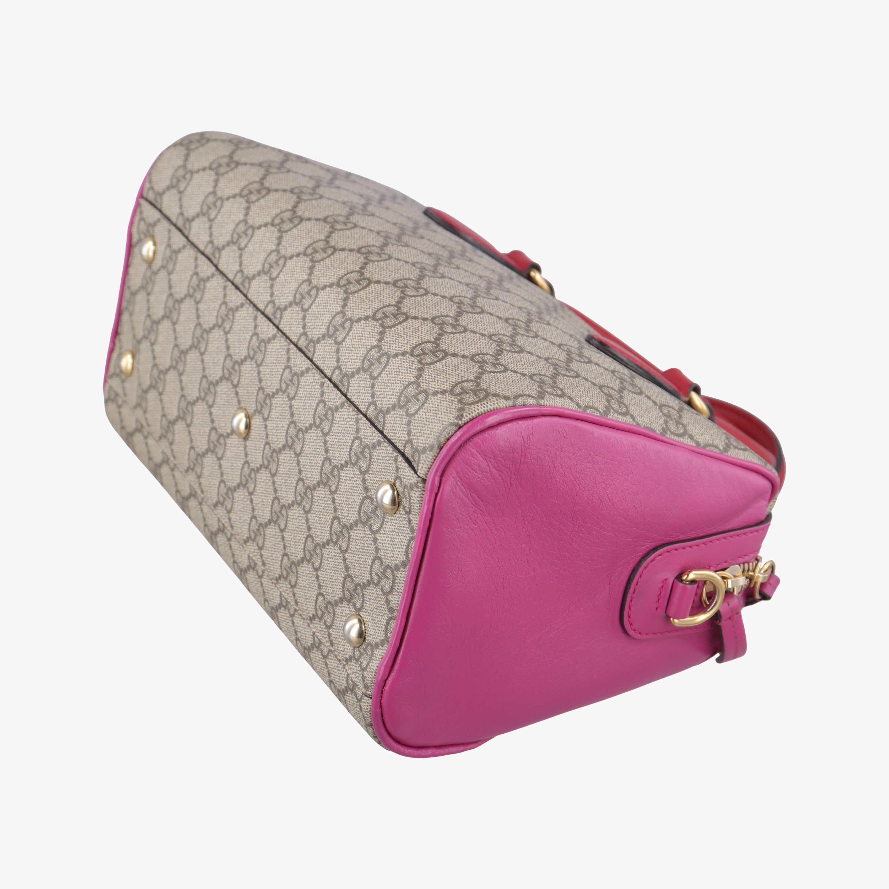 GG SUPREME beige×red×pink PVC coated canvas 409529 H019476764GGスプリーム ベージュ×レッド×ピンク PVCコーティングキャンバス 409529 H019476764