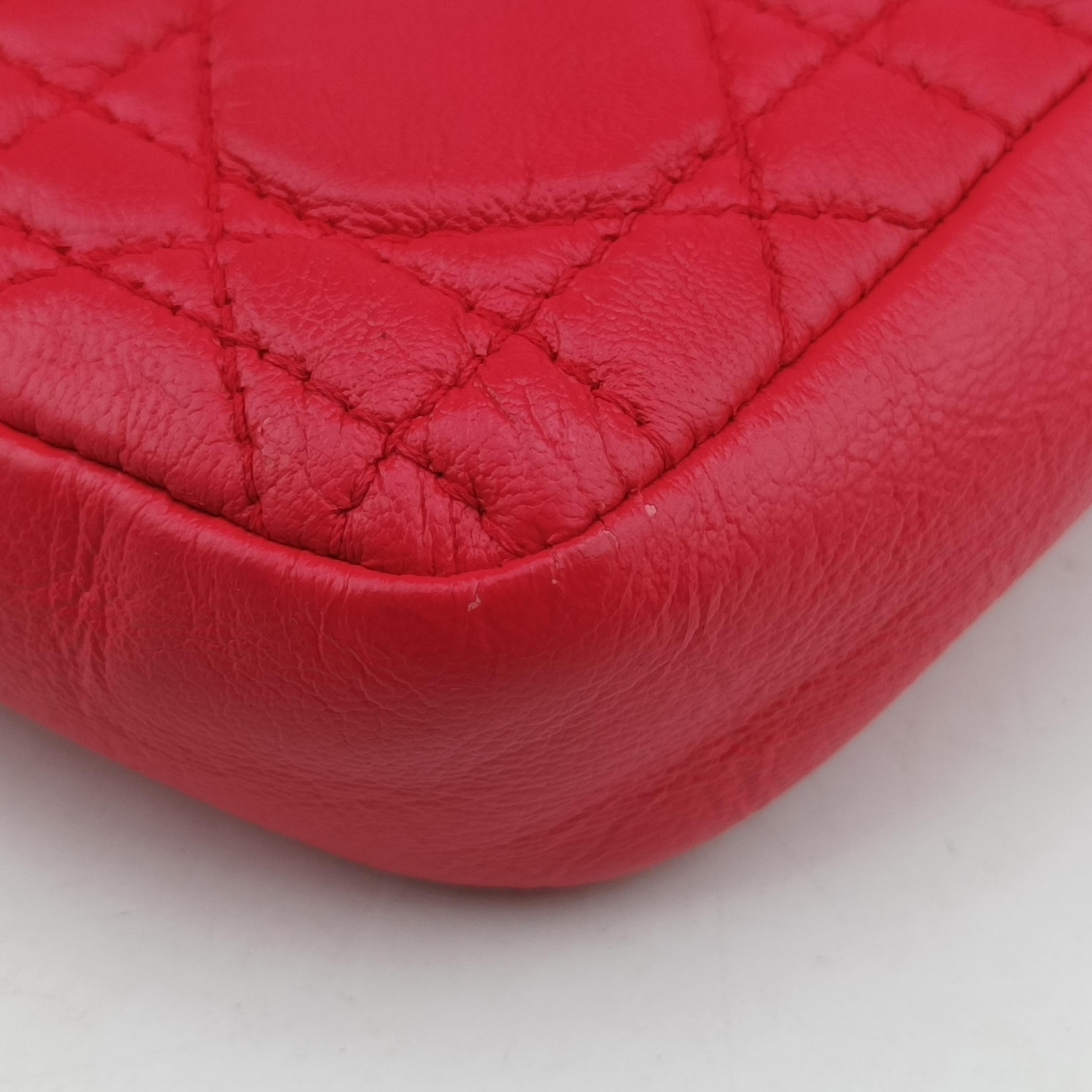 Miss Dior Cannage New Lock Red lambskin 02-LU-1111ミスディオール カナージュ ニューロック レッド ラムスキン 02-LU-1111