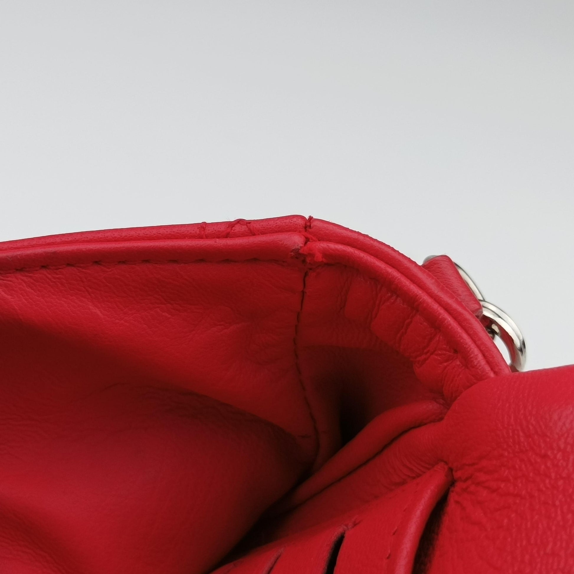 Miss Dior Cannage New Lock Red lambskin 02-LU-1111ミスディオール カナージュ ニューロック レッド ラムスキン 02-LU-1111