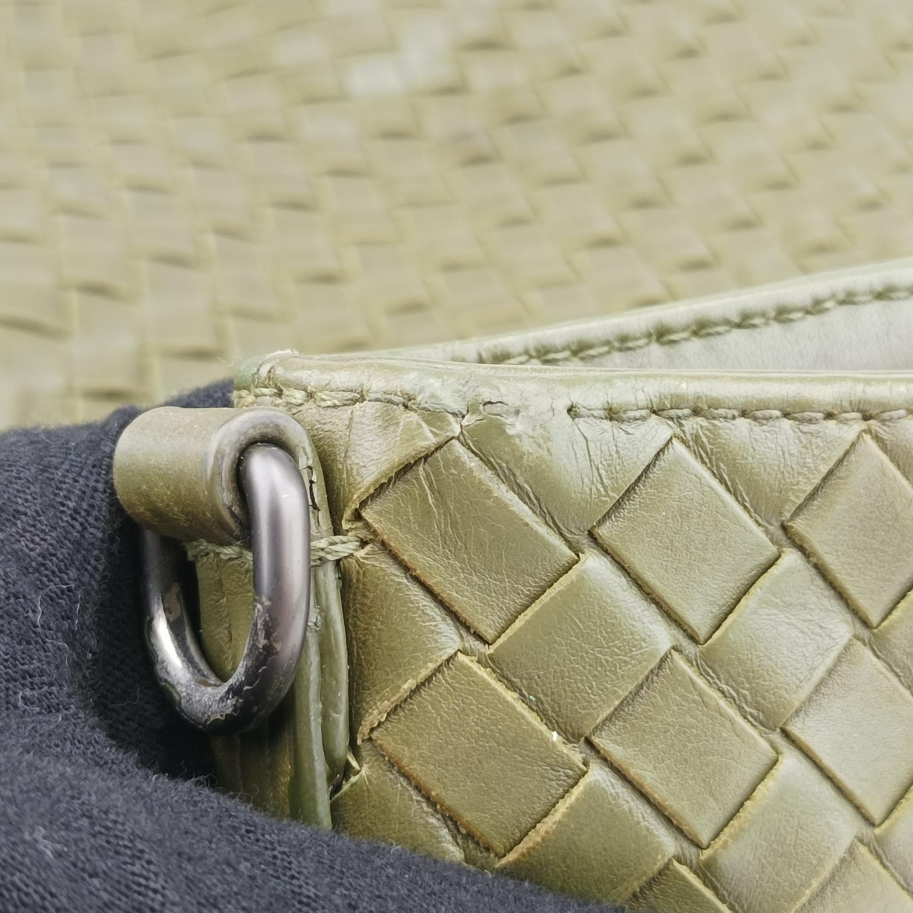 Intrecciato Green lambskin B03227458Cイントレチャート グリーン ラムスキン B03227458C