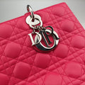 Lady Dior Rose lambskin 18-MA-1113レディディオール ローズ レッド ラムスキン 18-MA-1113