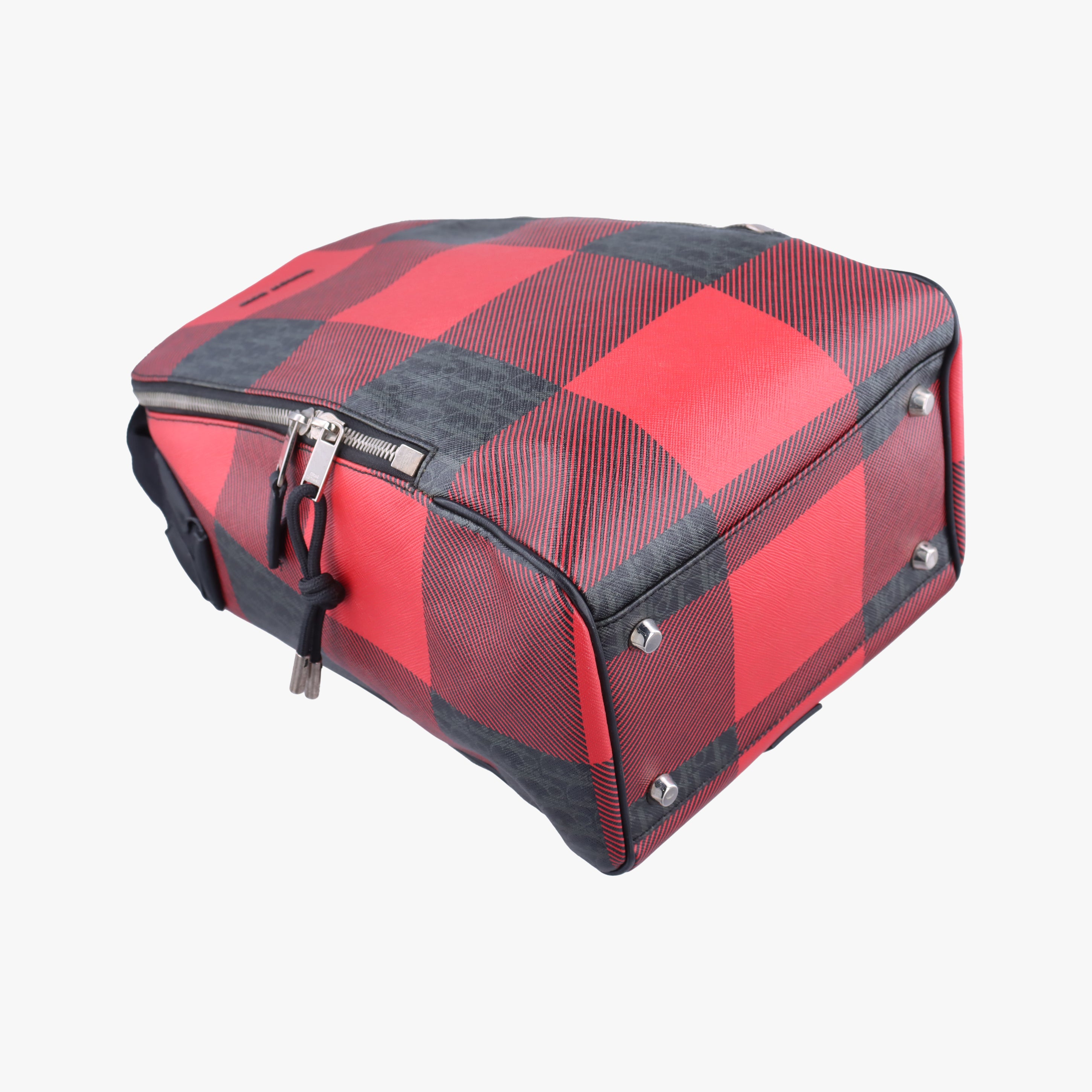 Homme Checker Oblique Multicolour PVC coated canvas 22-BO-0166マンチェッカーオブリーク マルチカラー PVCコーティングキャンバス 22-BO-0166
