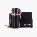 Coco Mark Lucite Lipstick Case On Chain Black plastic ココマーク ルーサイト リップスティックケース チェーン付き ブラック プラスチック 