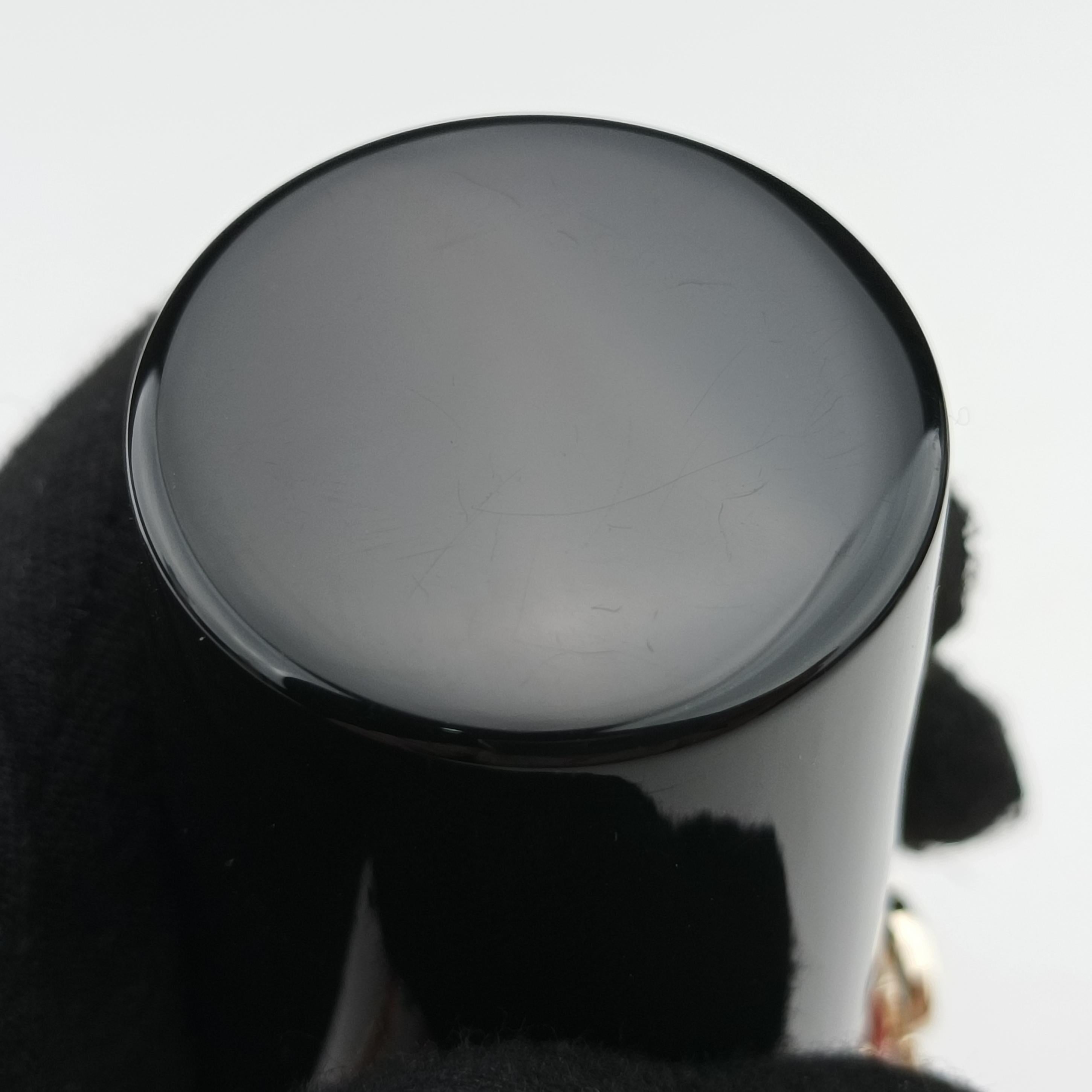 Coco Mark Lucite Lipstick Case On Chain Black plastic ココマーク ルーサイト リップスティックケース チェーン付き ブラック プラスチック 