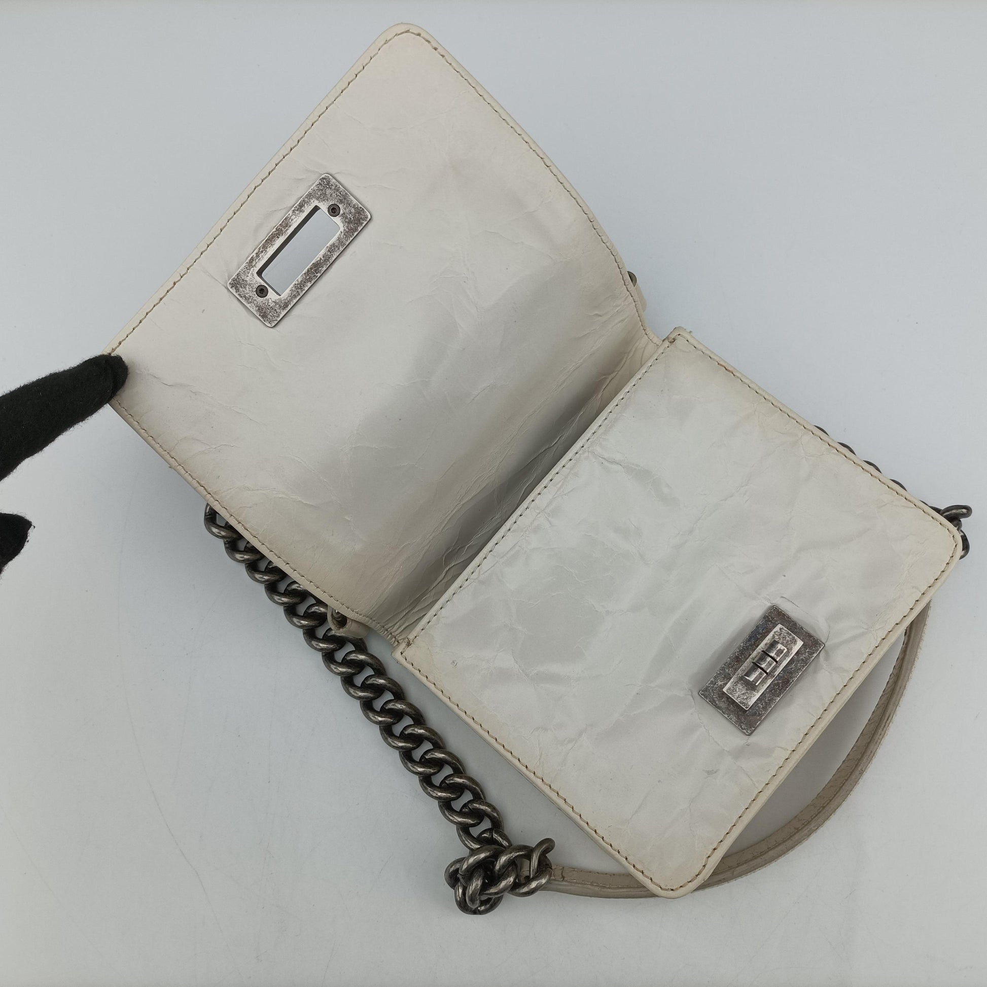 2.55 Rita Matelasse White Leather A66815 157571492.55マトラッセ ホワイト レザー A66815 15757149