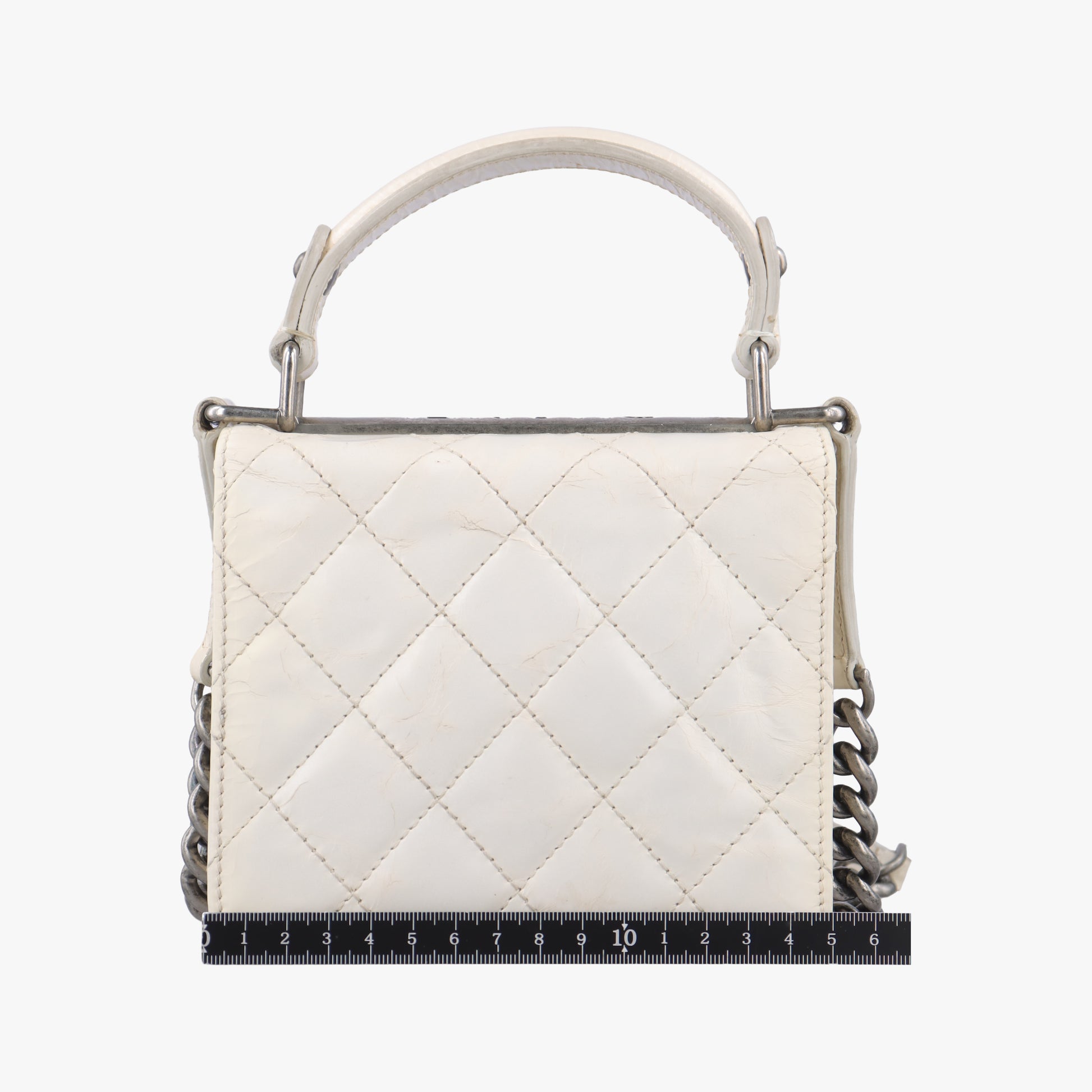 2.55 Rita Matelasse White Leather A66815 157571492.55マトラッセ ホワイト レザー A66815 15757149