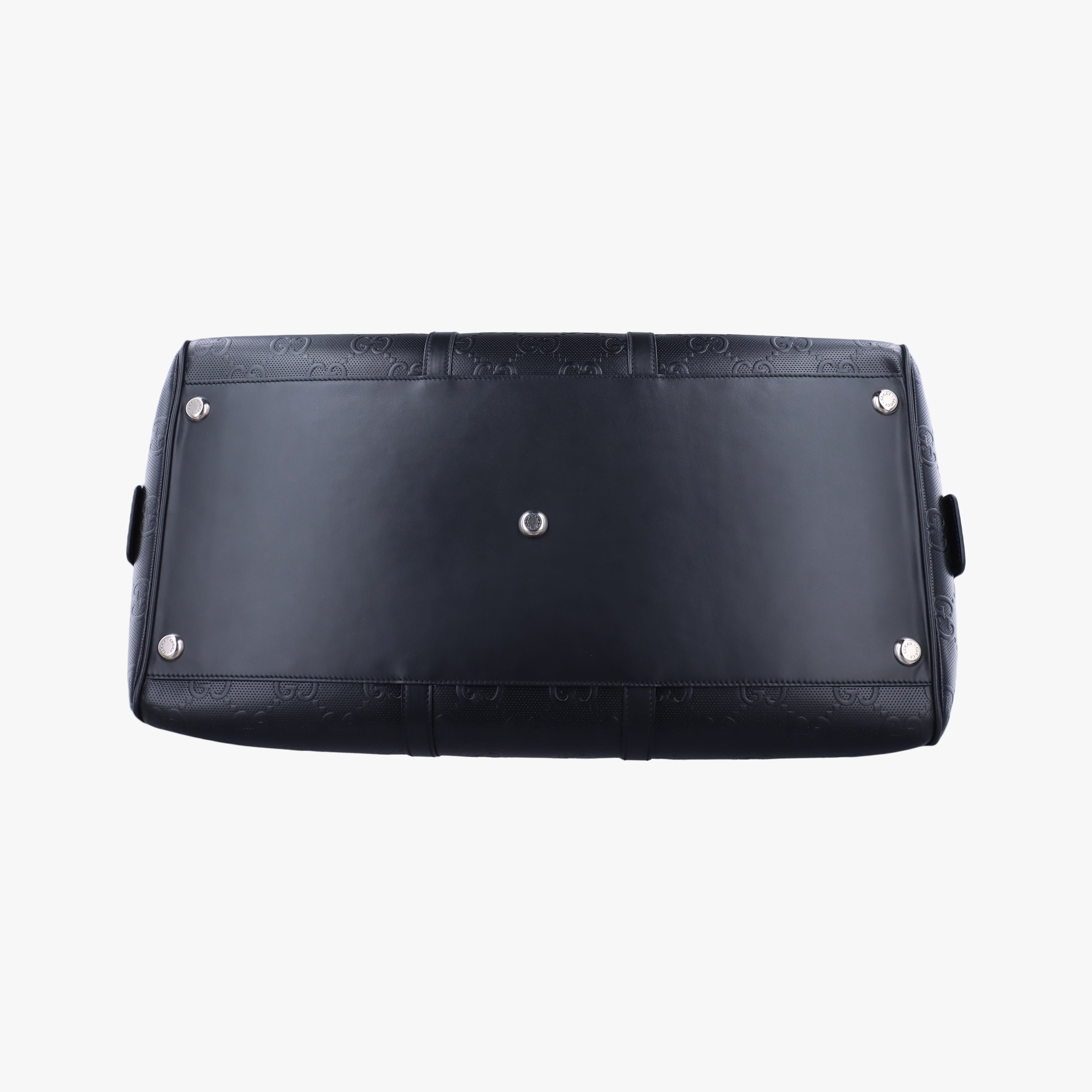 GG Embossed Black Leather 725129 E039515650ジージーエンボスド ブラック レザー 725129 E039515650