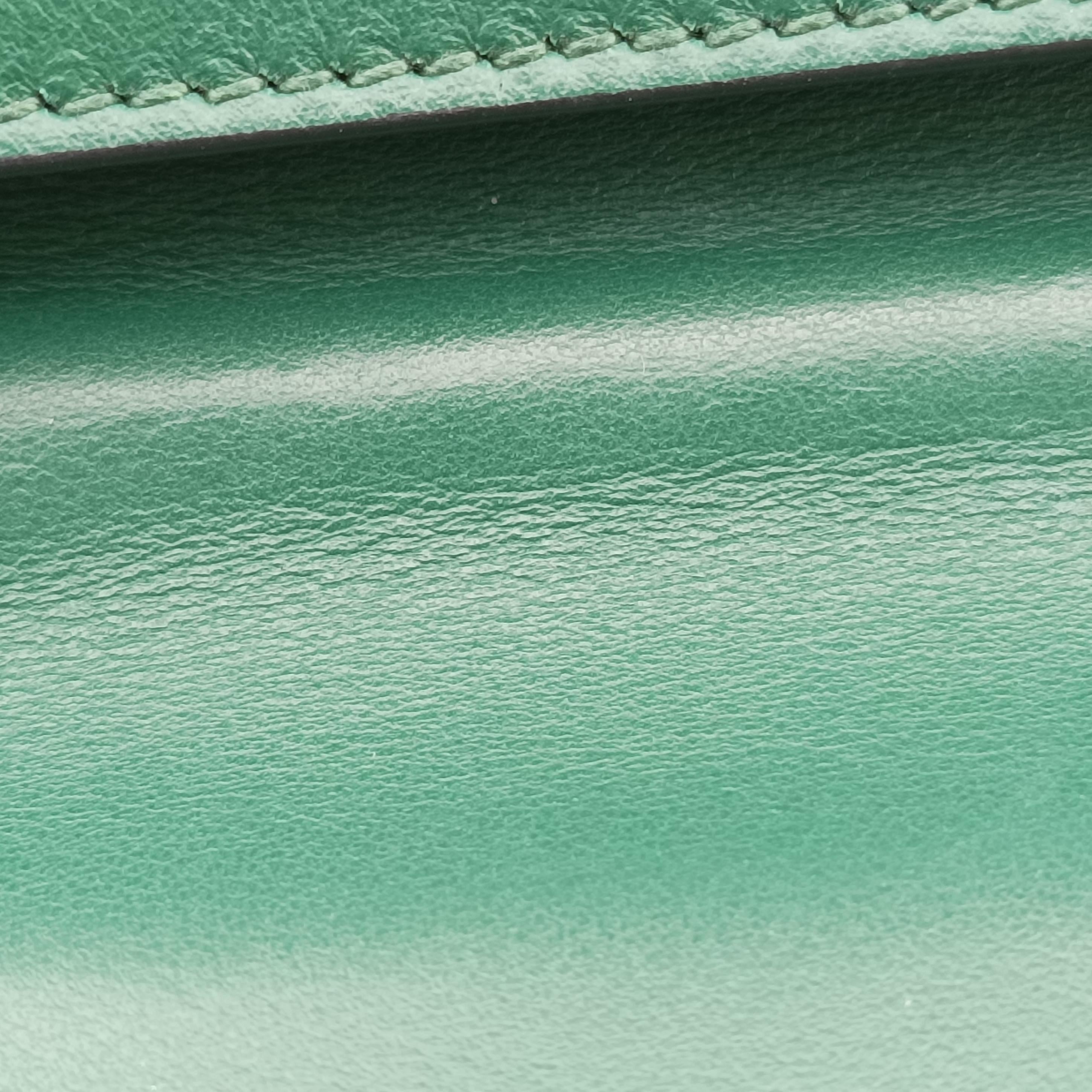 City Calf Cahier Green×black leather 256シティカーフ カイエ グリーン×ブラック レザー 256