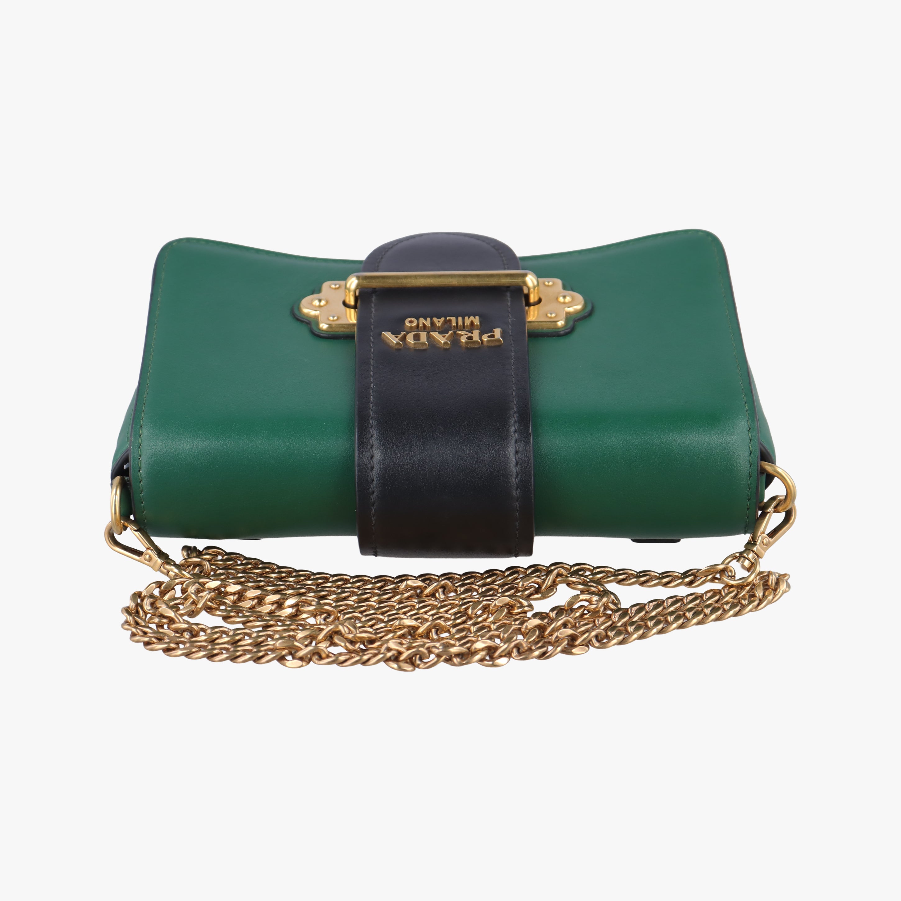 City Calf Cahier Green×black leather 256シティカーフ カイエ グリーン×ブラック レザー 256