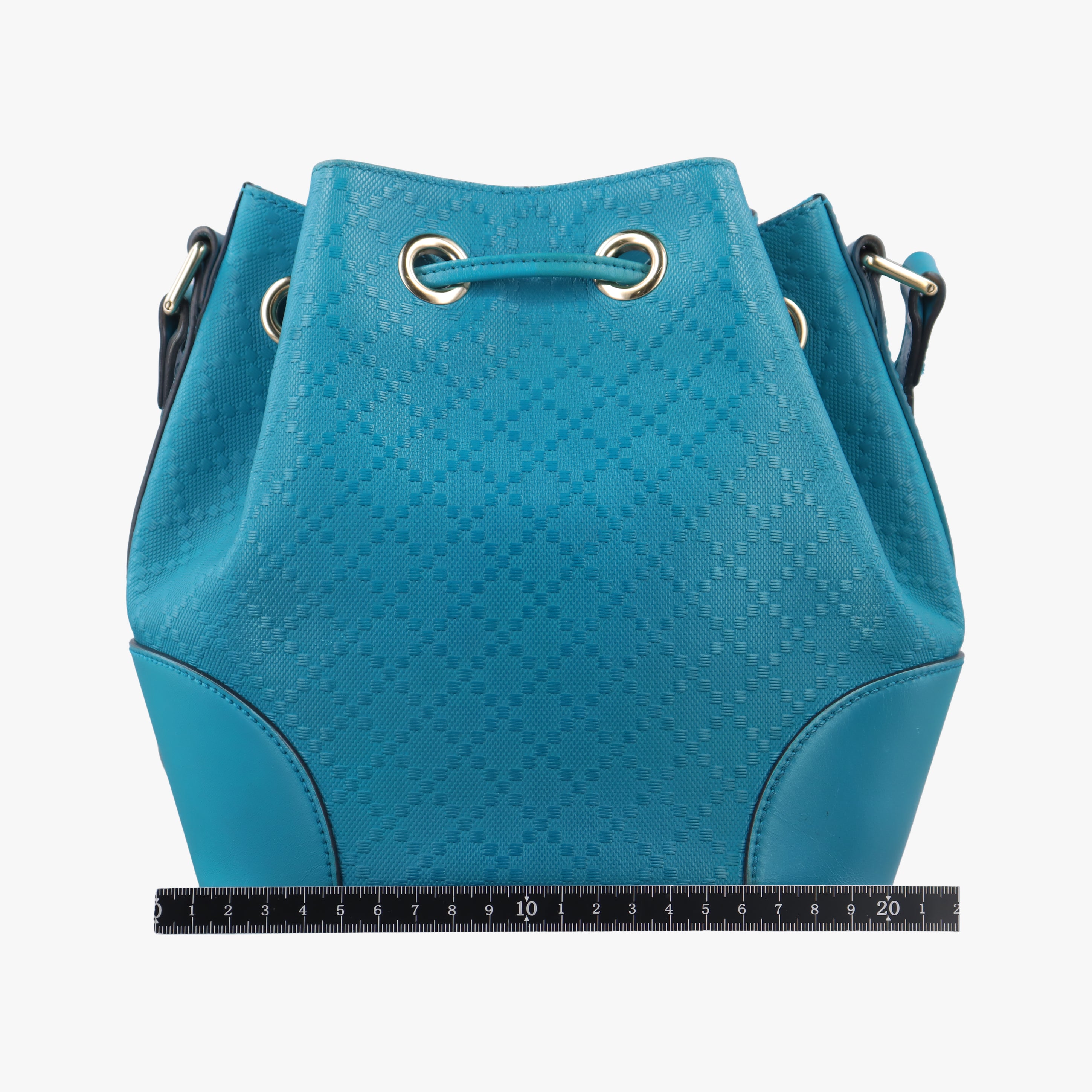 Bright Diamante Bucket Blue Leather 354229 I016928133ブライトディアマンテ バケット ブルー レザー 354229 I016928133