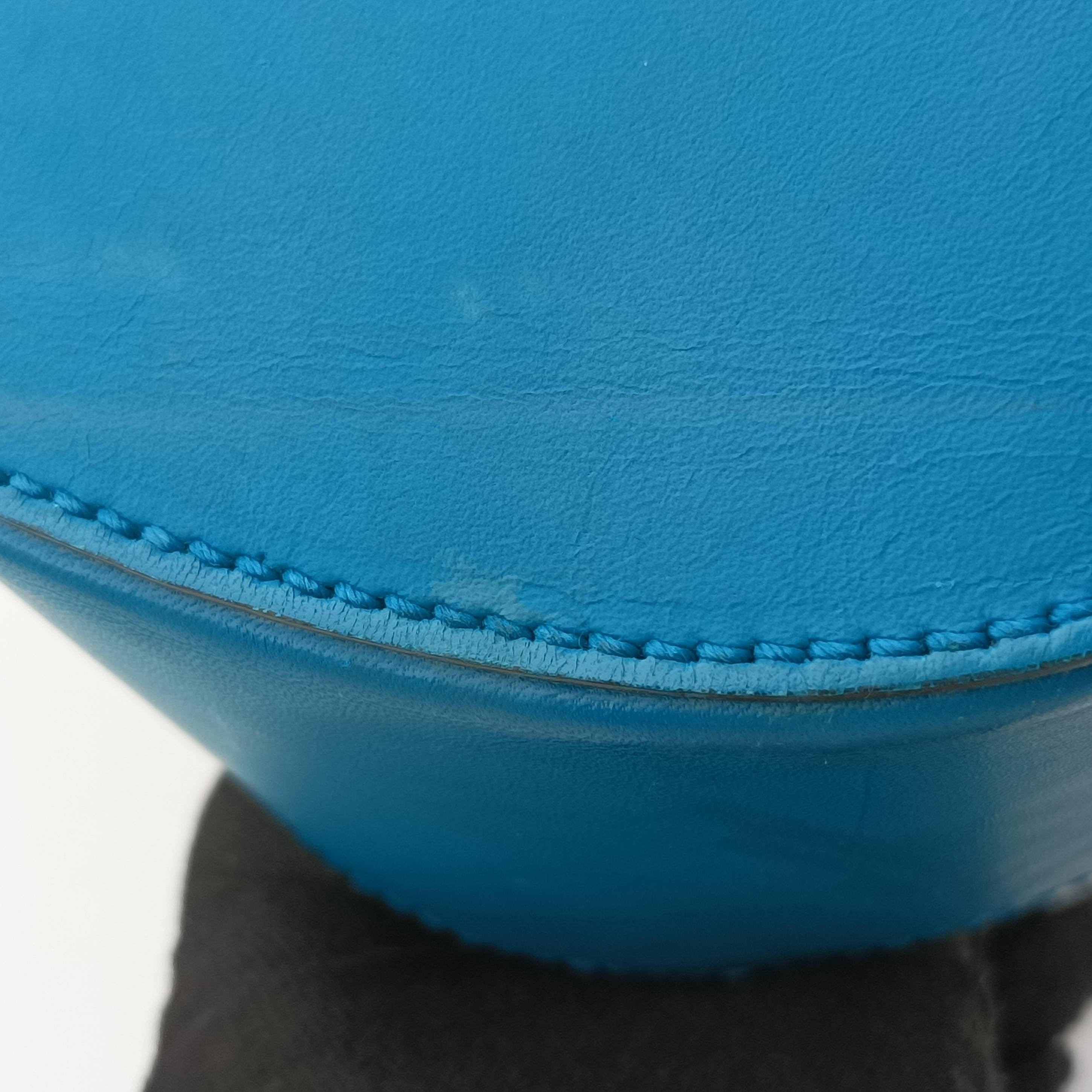 Bright Diamante Bucket Blue Leather 354229 I016928133ブライトディアマンテ バケット ブルー レザー 354229 I016928133