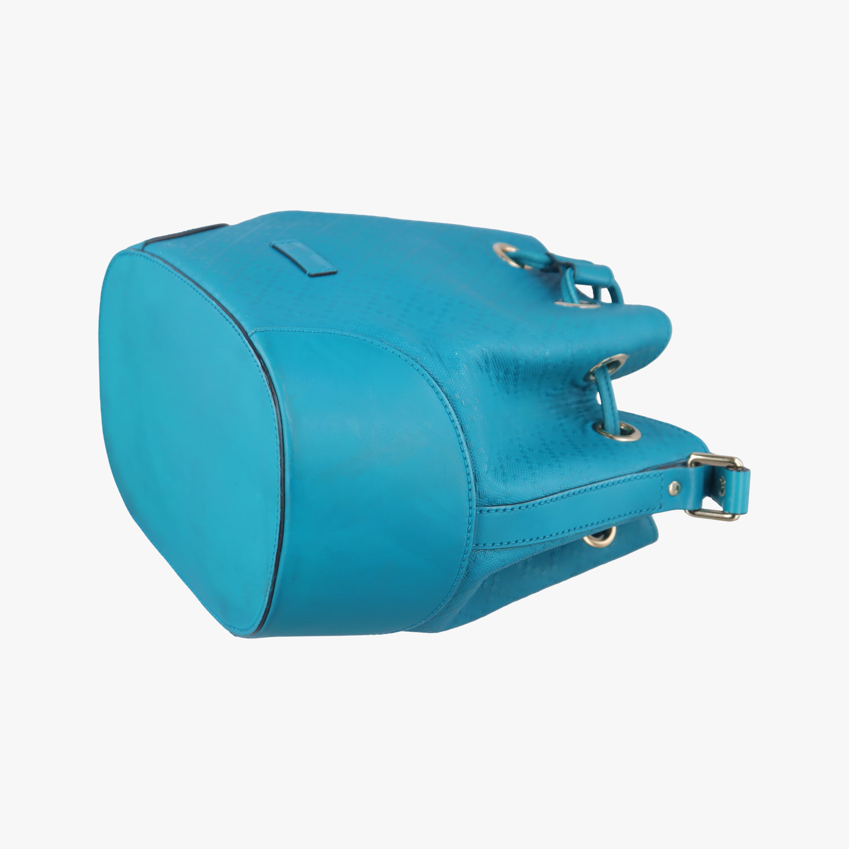 Bright Diamante Bucket Blue Leather 354229 I016928133ブライトディアマンテ バケット ブルー レザー 354229 I016928133