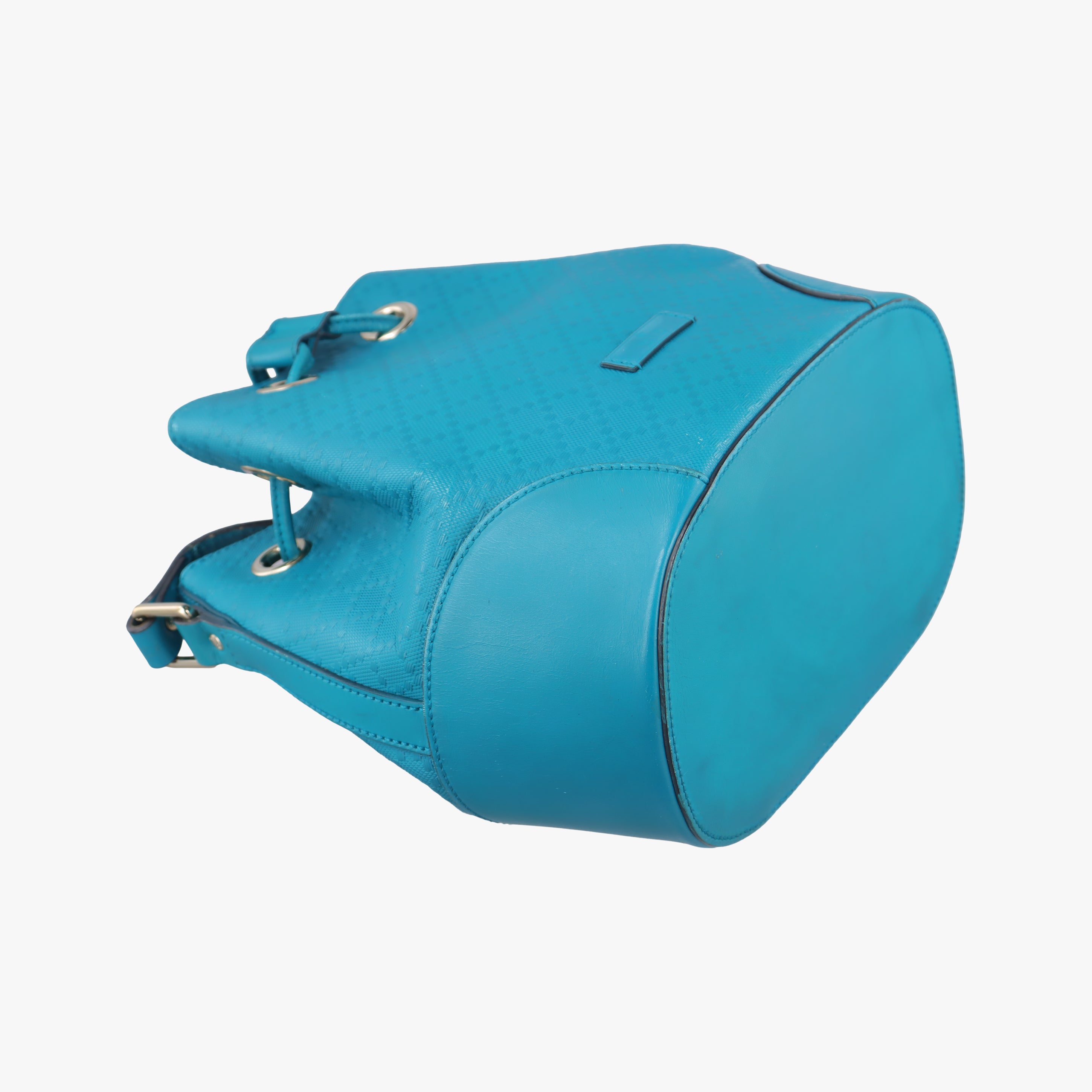 Bright Diamante Bucket Blue Leather 354229 I016928133ブライトディアマンテ バケット ブルー レザー 354229 I016928133