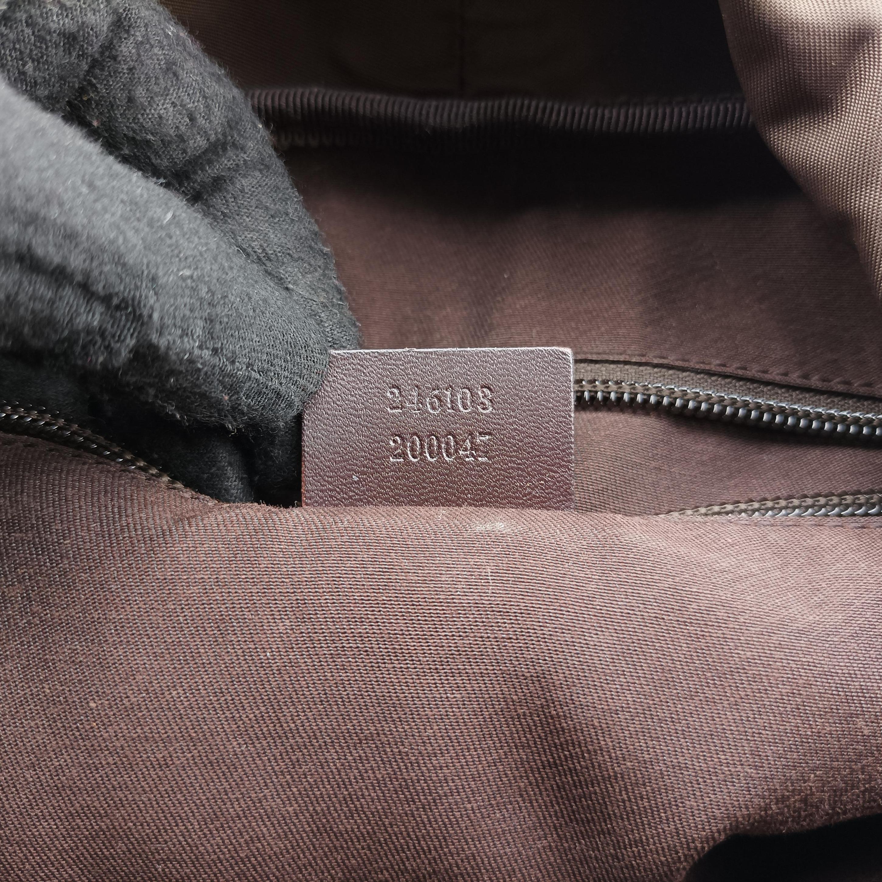 GG Supreme Brown PVC coated canvas 246103 H011979537GGスプリーム ブラウン PVCコーティングキャンバス 246103 H011979537