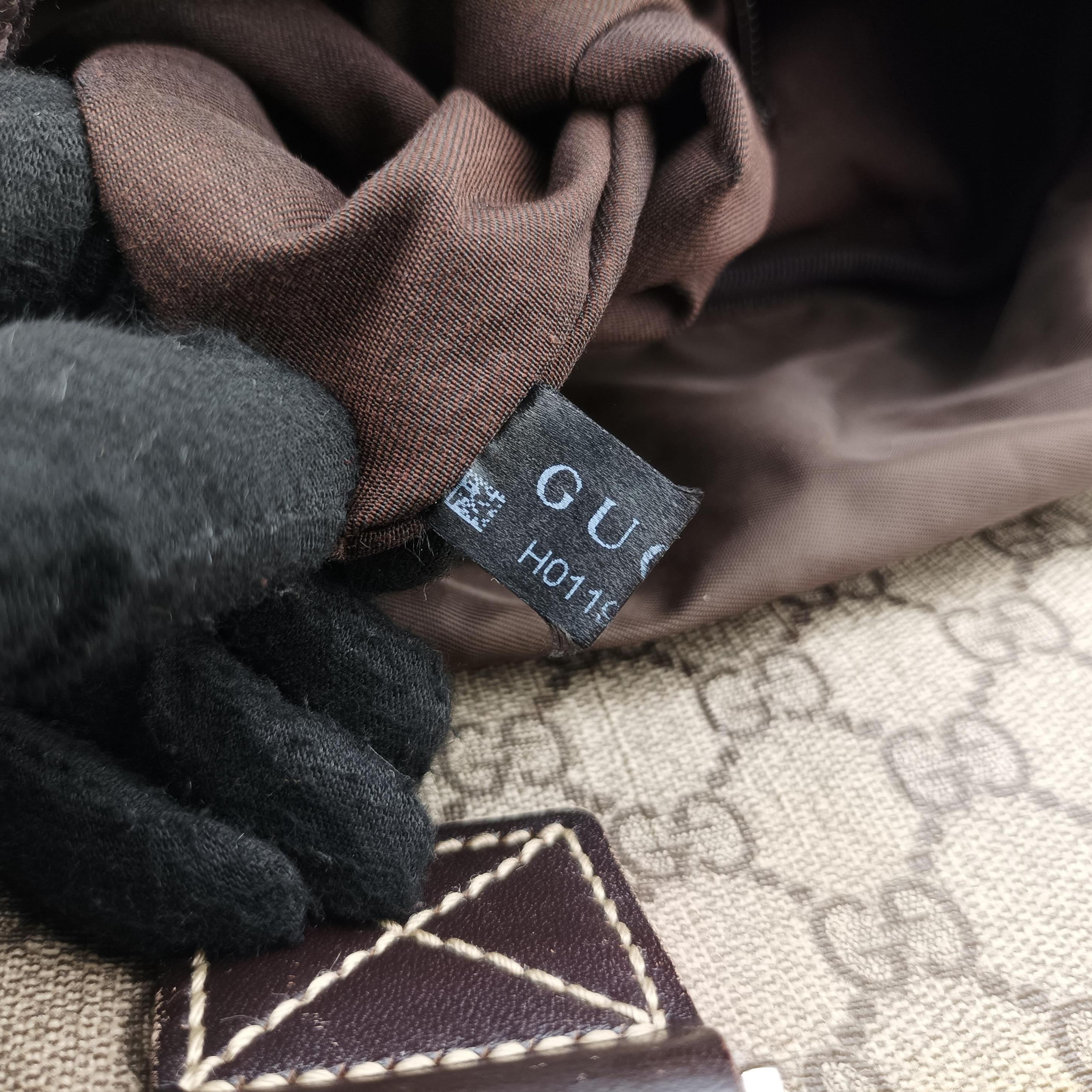 GG Supreme Brown PVC coated canvas 246103 H011979537GGスプリーム ブラウン PVCコーティングキャンバス 246103 H011979537