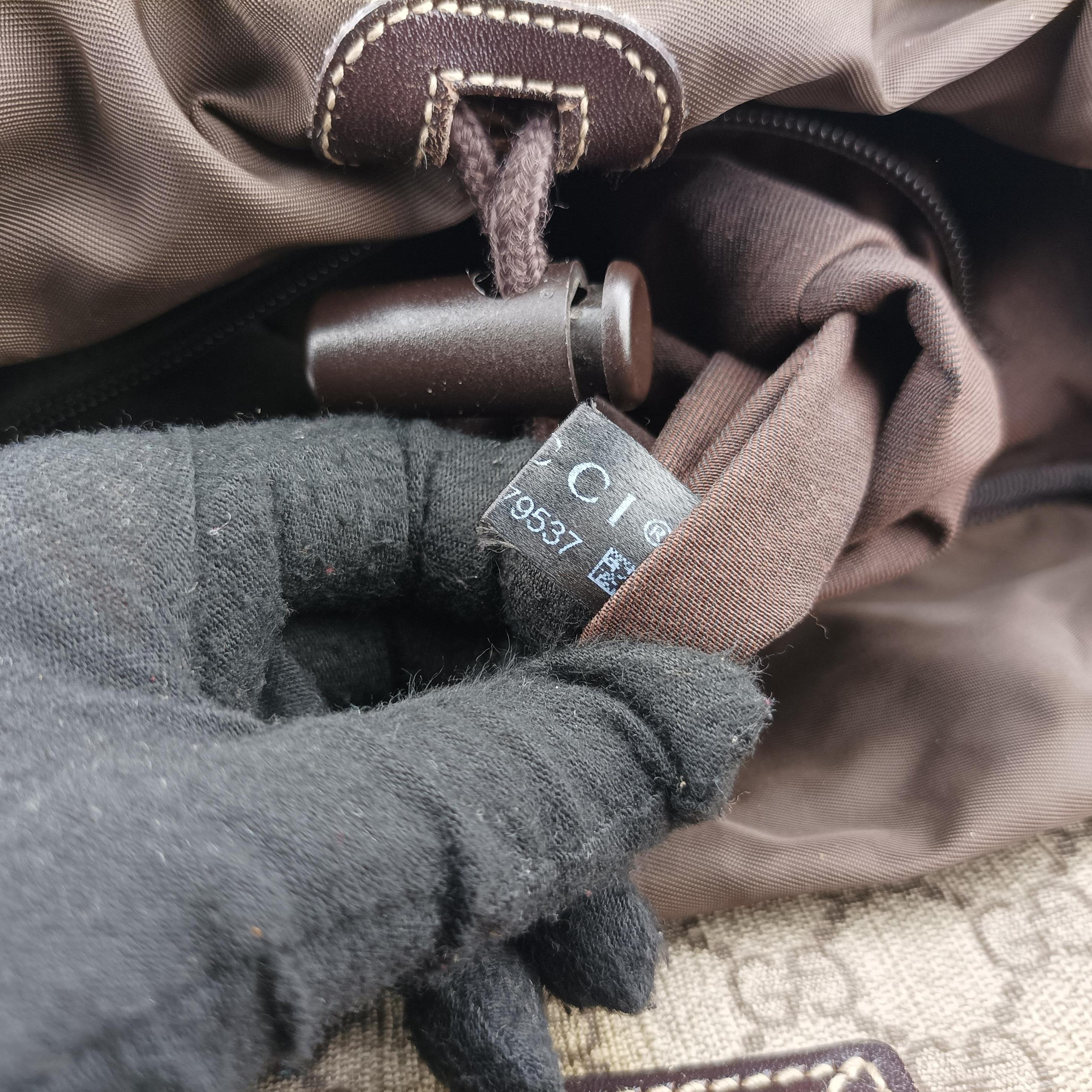 GG Supreme Brown PVC coated canvas 246103 H011979537GGスプリーム ブラウン PVCコーティングキャンバス 246103 H011979537