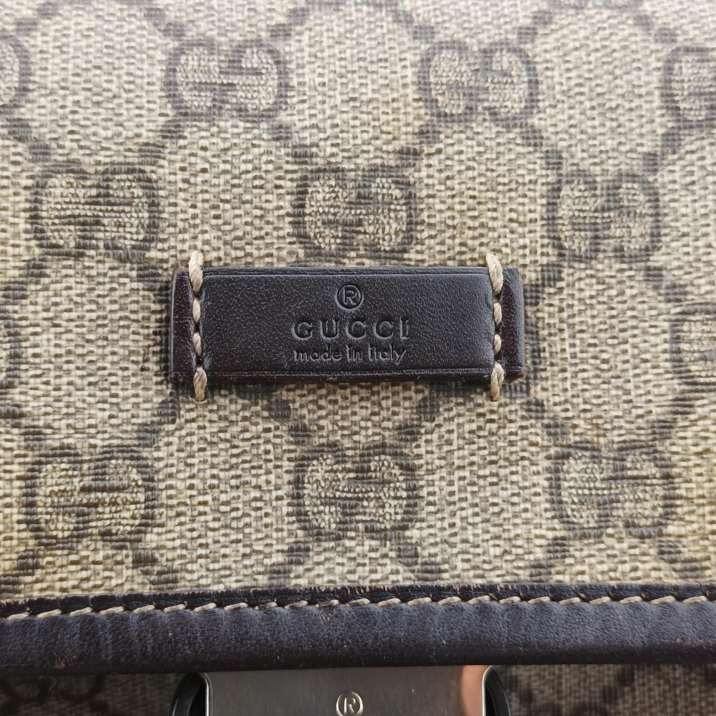 GG Supreme Brown PVC coated canvas 246103 H011979537GGスプリーム ブラウン PVCコーティングキャンバス 246103 H011979537