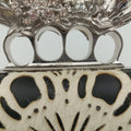 Knuckle Duster Black×white Leather×ponyhair 305048 000926ナックルダスター ブラック×ホワイト レザー×ハラコ 305048 000926