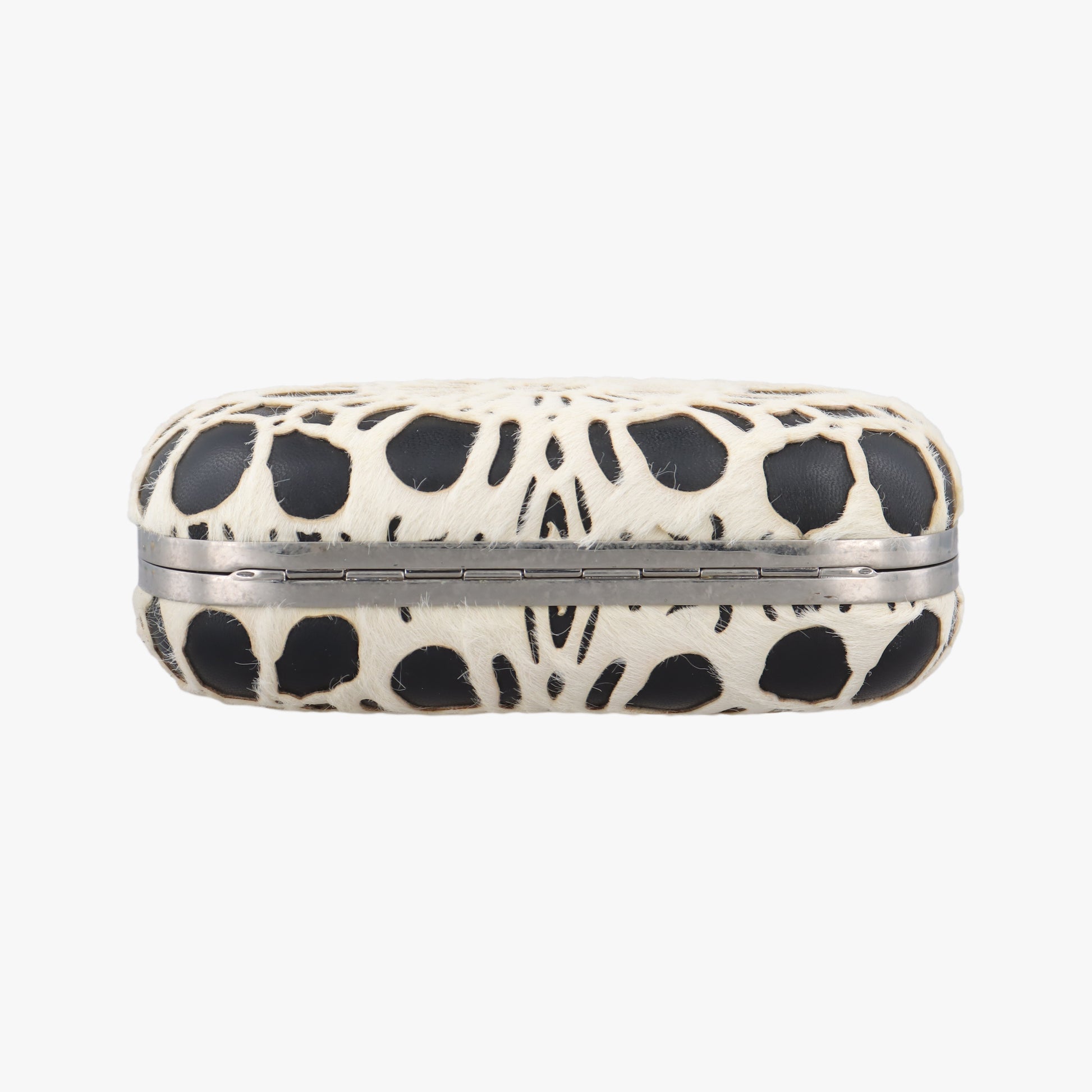 Knuckle Duster Black×white Leather×ponyhair 305048 000926ナックルダスター ブラック×ホワイト レザー×ハラコ 305048 000926