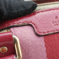 Sherry Line Beige x Red x Pink canvas×leather 247205 H018474686シェリーライン ベージュ×レッド×ピンク キャンバス×レザー 247205 H018474686
