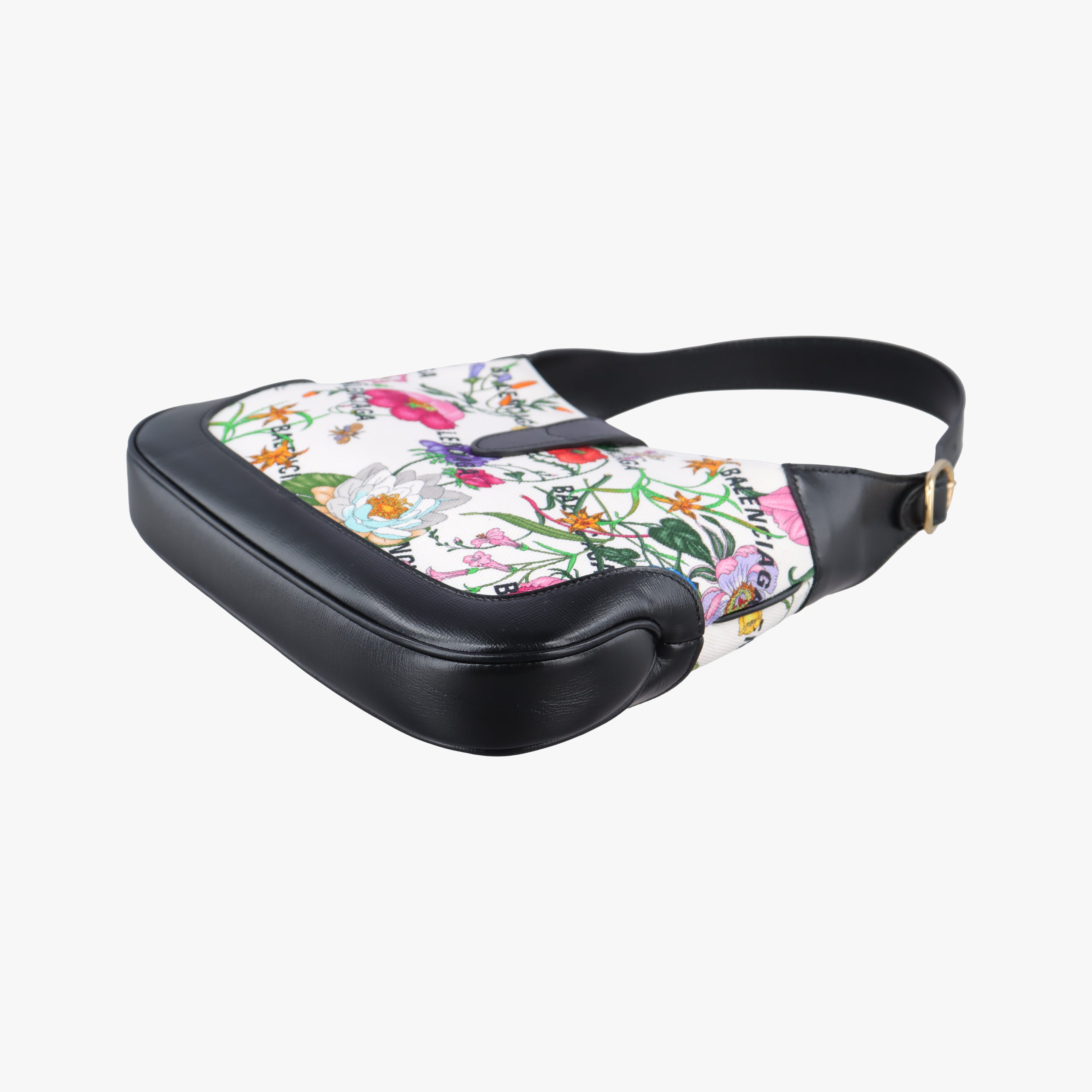 Balenciaga collaboration The Hacker Project Jackie 1961 White×Black×Multicolour canvas×leather 636706 F036306207バレンシアガ コラボ ザ ハッカー プロジェクト ジャッキー 1961 ホワイト×ブラック×マルチカラー キャンバス×レザー 636706 F036306207