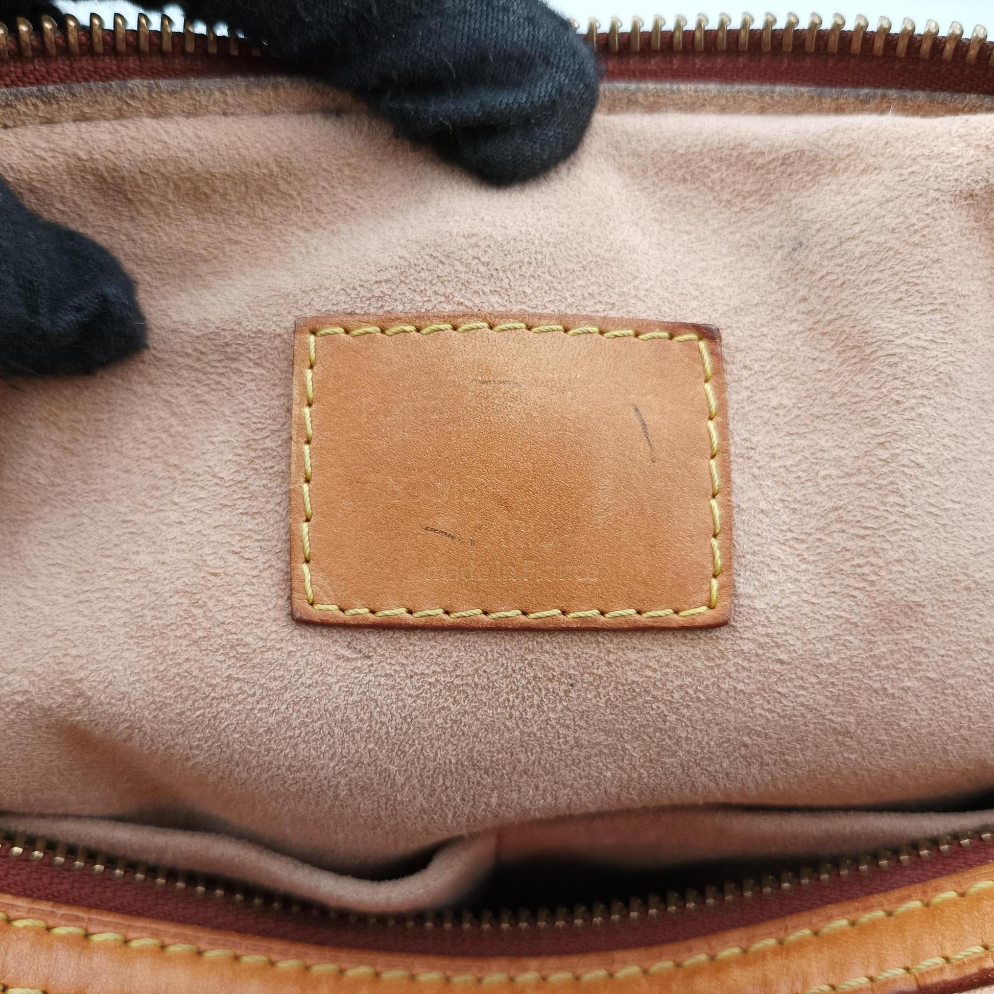 Eden Speedy Bandouliere 30 beige×PECHE Monogram Eden Canvas M40357 Lot number unknownエデン スピーディ バンドリエール30 ベージュ×ペッシュ モノグラム エデン キャンバス M40357 製番不明