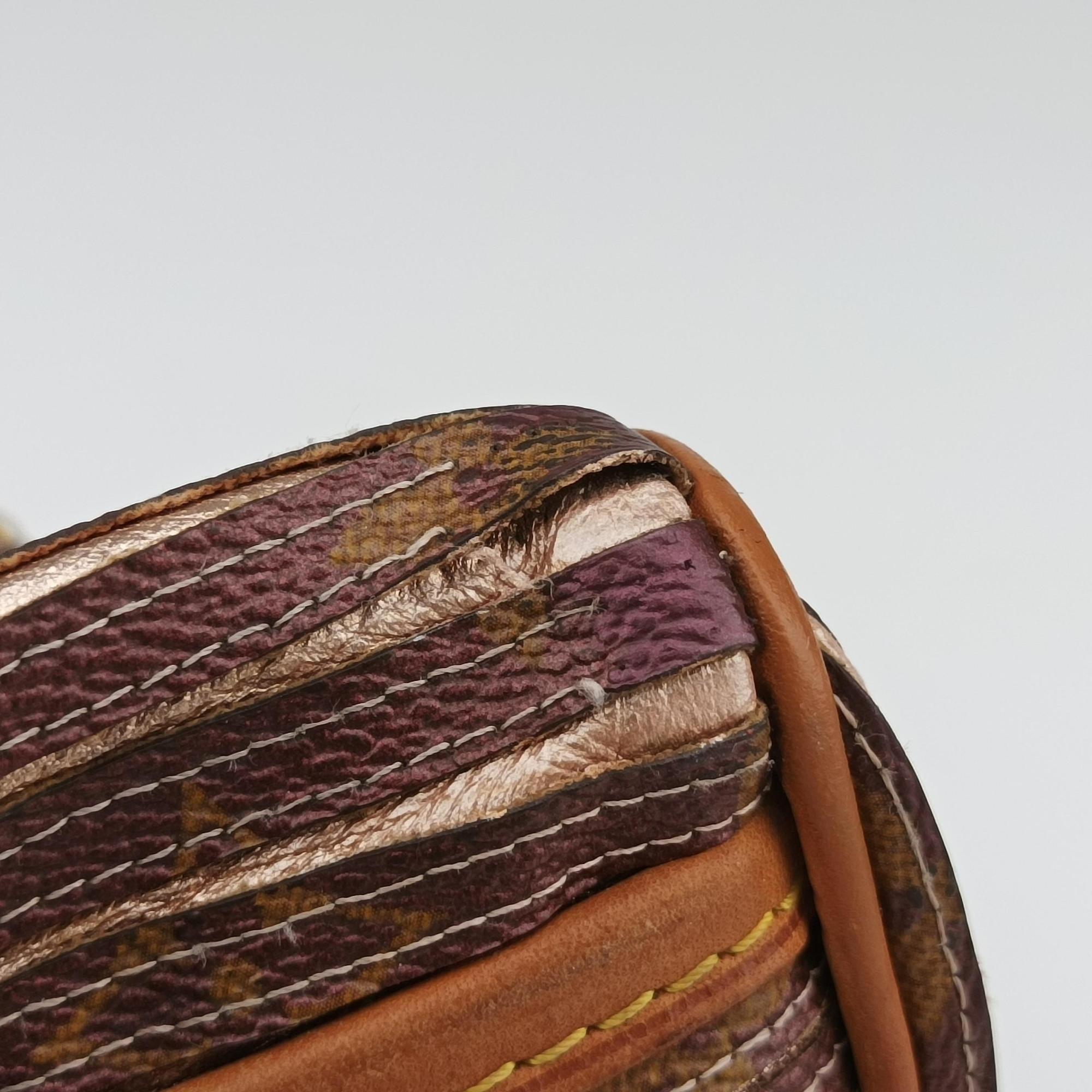 Eden Speedy Bandouliere 30 beige×PECHE Monogram Eden Canvas M40357 Lot number unknownエデン スピーディ バンドリエール30 ベージュ×ペッシュ モノグラム エデン キャンバス M40357 製番不明