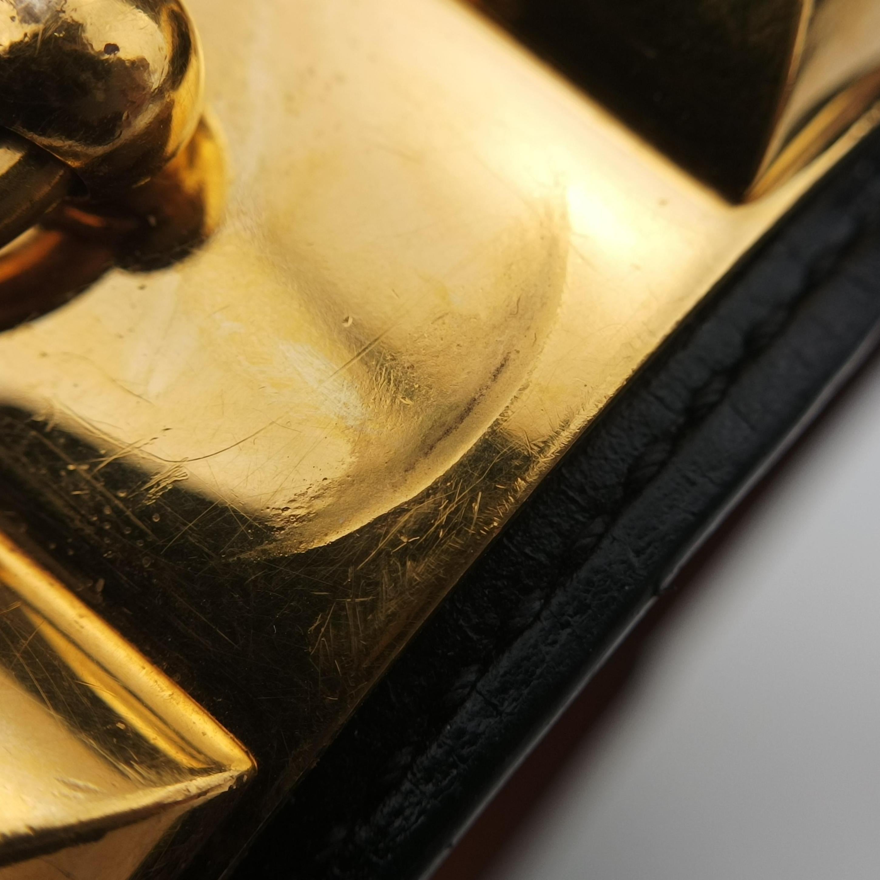 Collier de Chien Black×golden Leather × GP L T NM 012 NNコリエ ド シアン ブラック×ゴールド レザー×GP L T NM 012 NN