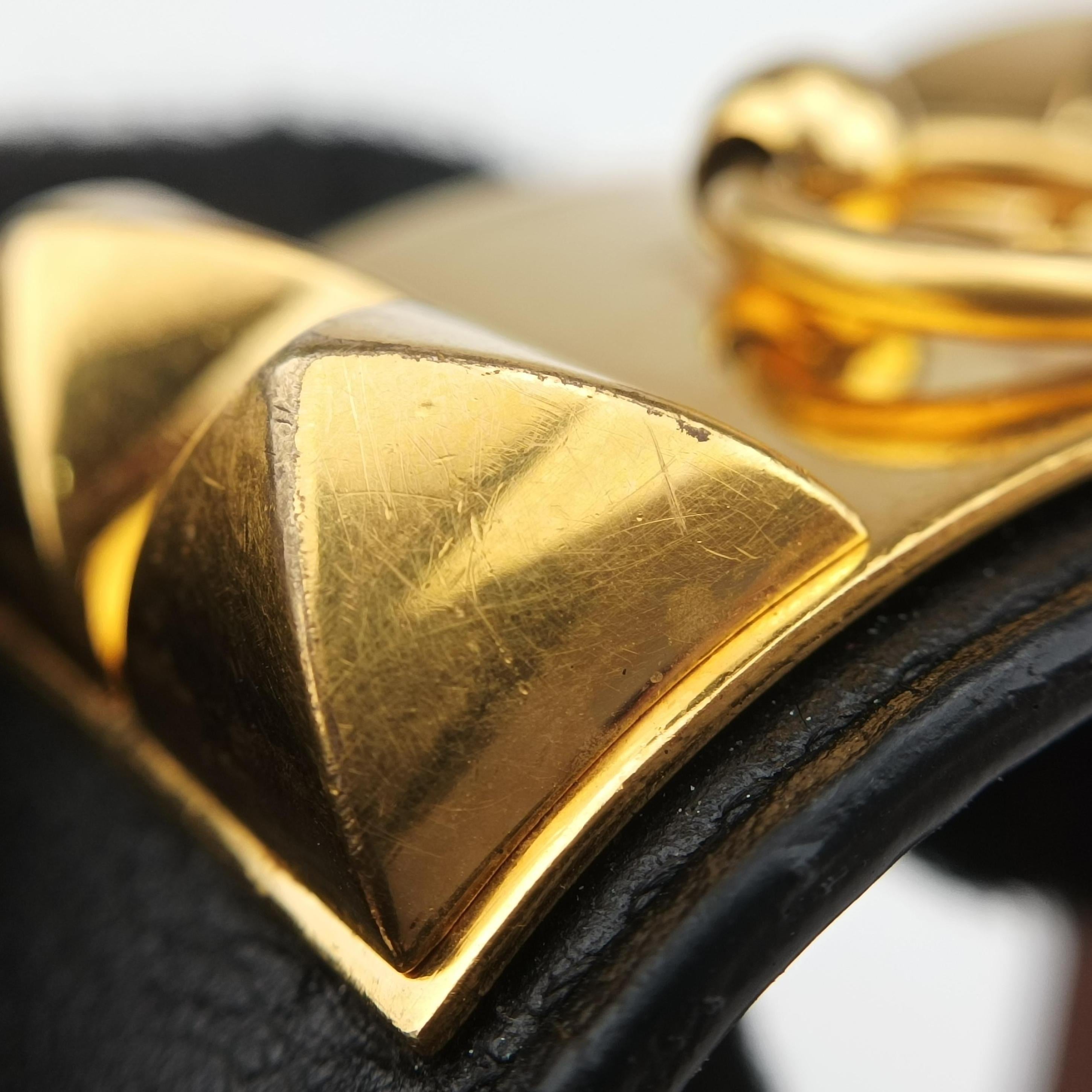 Collier de Chien Black×golden Leather × GP L T NM 012 NNコリエ ド シアン ブラック×ゴールド レザー×GP L T NM 012 NN