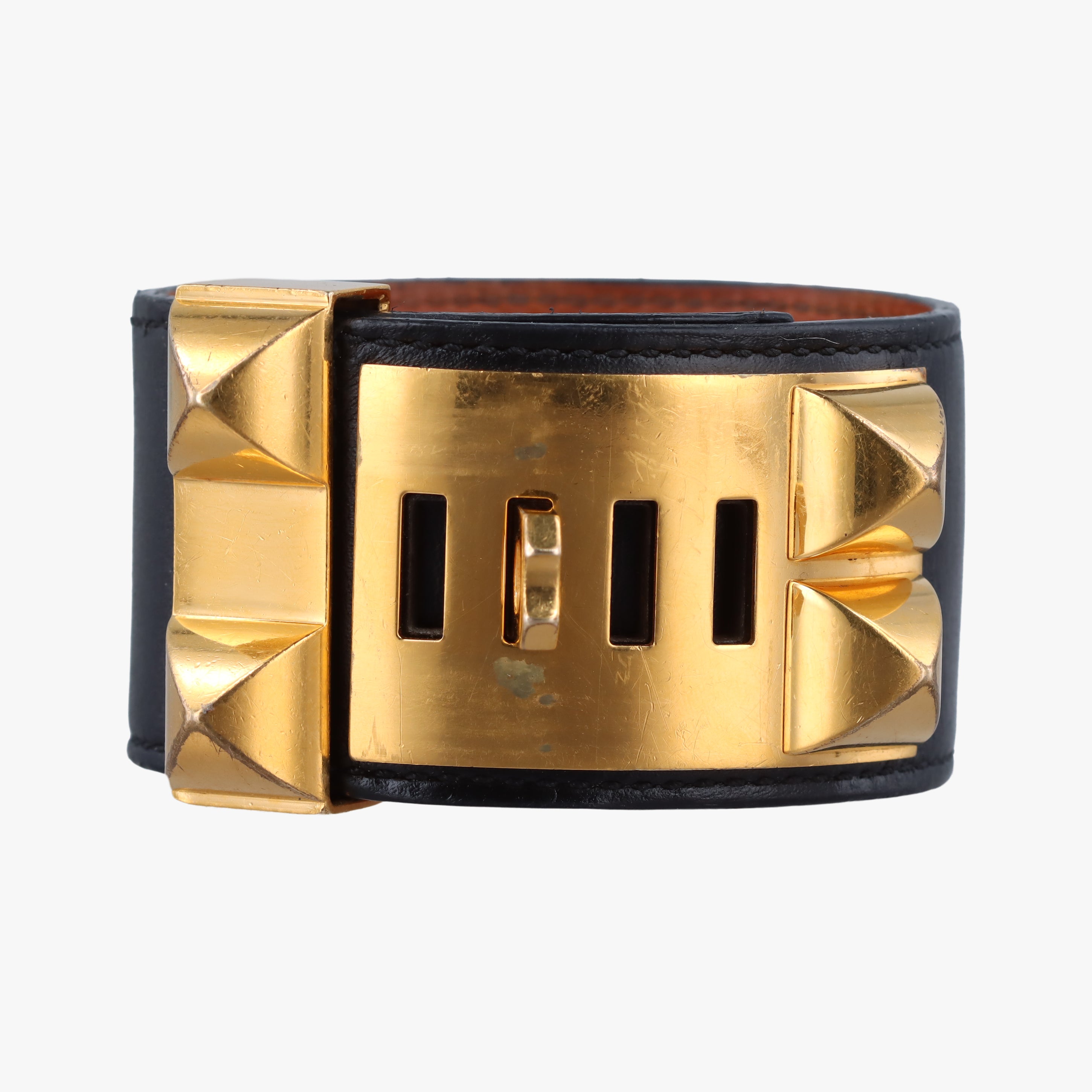 Collier de Chien Black×golden Leather × GP L T NM 012 NNコリエ ド シアン ブラック×ゴールド レザー×GP L T NM 012 NN