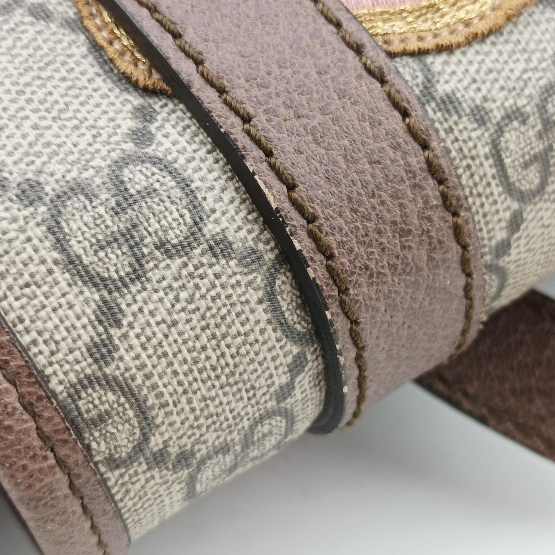Soft GG Supreme Brown×multicolor PVC coated canvas 473869 C023929655ソフトGGスプリューム ブラウン×マルチカラー PVCコーティングキャンバス 473869 C023929655