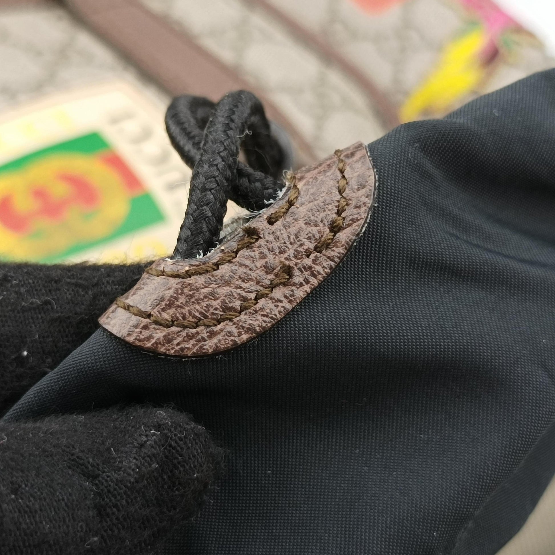 Soft GG Supreme Brown×multicolor PVC coated canvas 473869 C023929655ソフトGGスプリューム ブラウン×マルチカラー PVCコーティングキャンバス 473869 C023929655