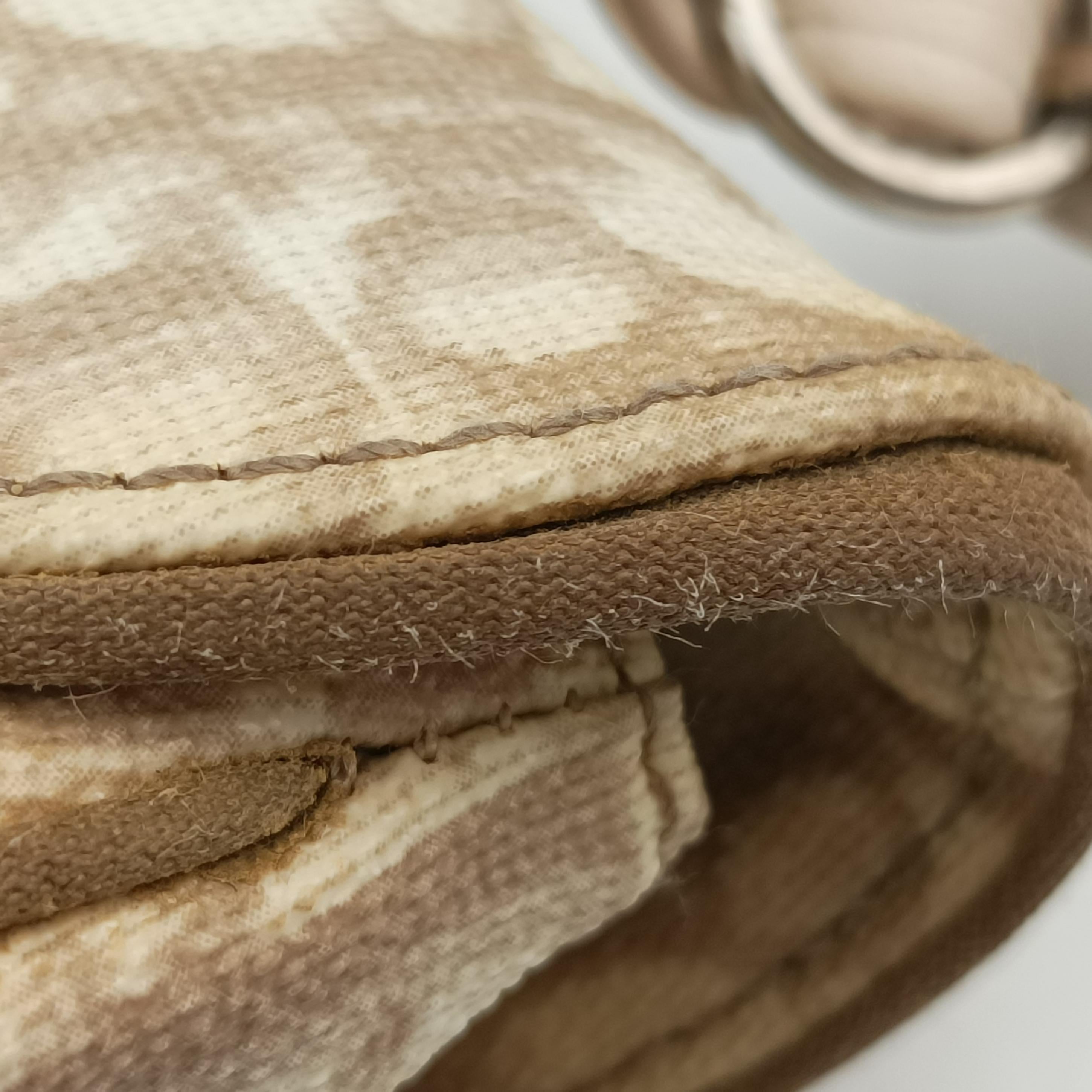 Romantique Trotter Beigex White PVC coated canvas 03-RU-0037ロマンティックトロッター ベージュ×ホワイト PVCコーティングキャンバス 03-RU-0037