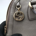 Interlocking G charm Dome Grey Leather 449662 B022469098インターロッキングG チャーム ドーム グレー レザー 449662 B022469098