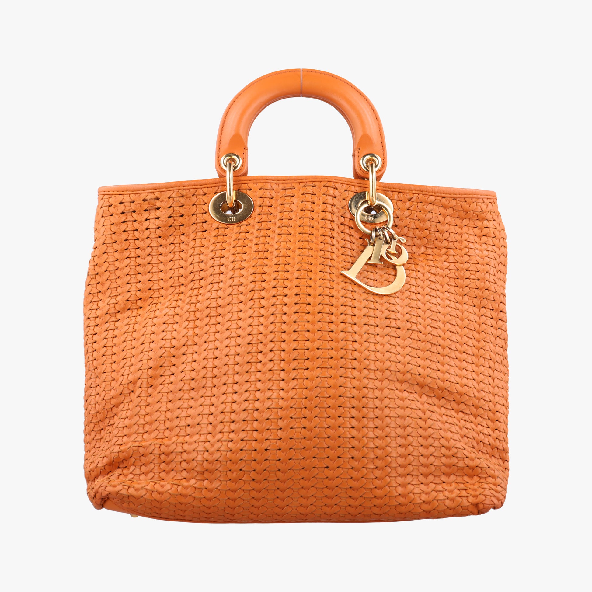 Soft Lady Dior orange lambskin 194-BM-1017ソフト レディディオール オレンジ ラムスキン 194-BM-1017