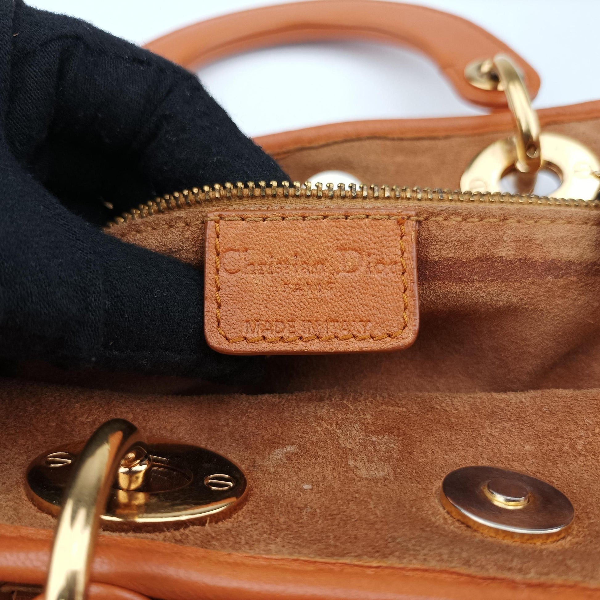 Soft Lady Dior orange lambskin 194-BM-1017ソフト レディディオール オレンジ ラムスキン 194-BM-1017