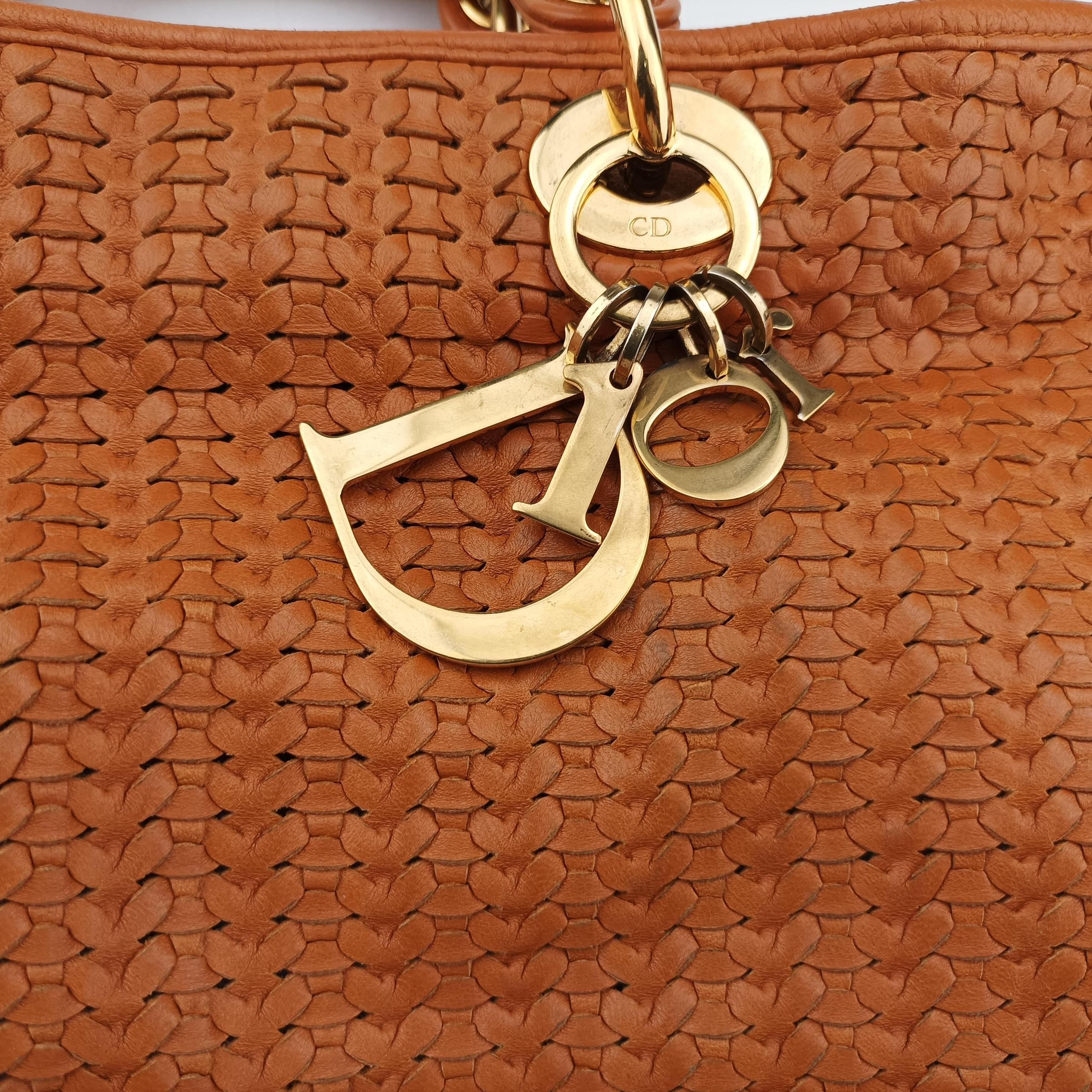 Soft Lady Dior orange lambskin 194-BM-1017ソフト レディディオール オレンジ ラムスキン 194-BM-1017