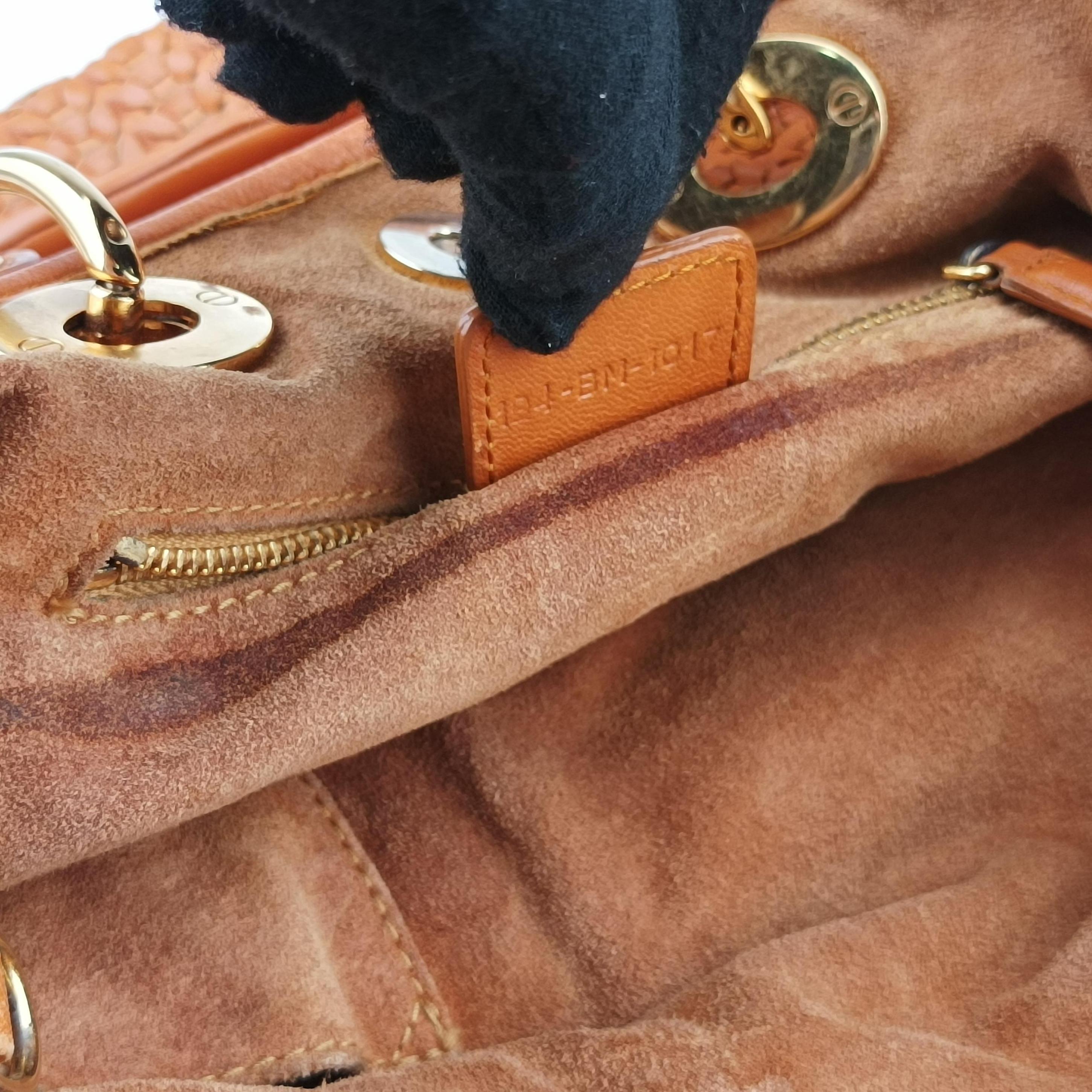 Soft Lady Dior orange lambskin 194-BM-1017ソフト レディディオール オレンジ ラムスキン 194-BM-1017