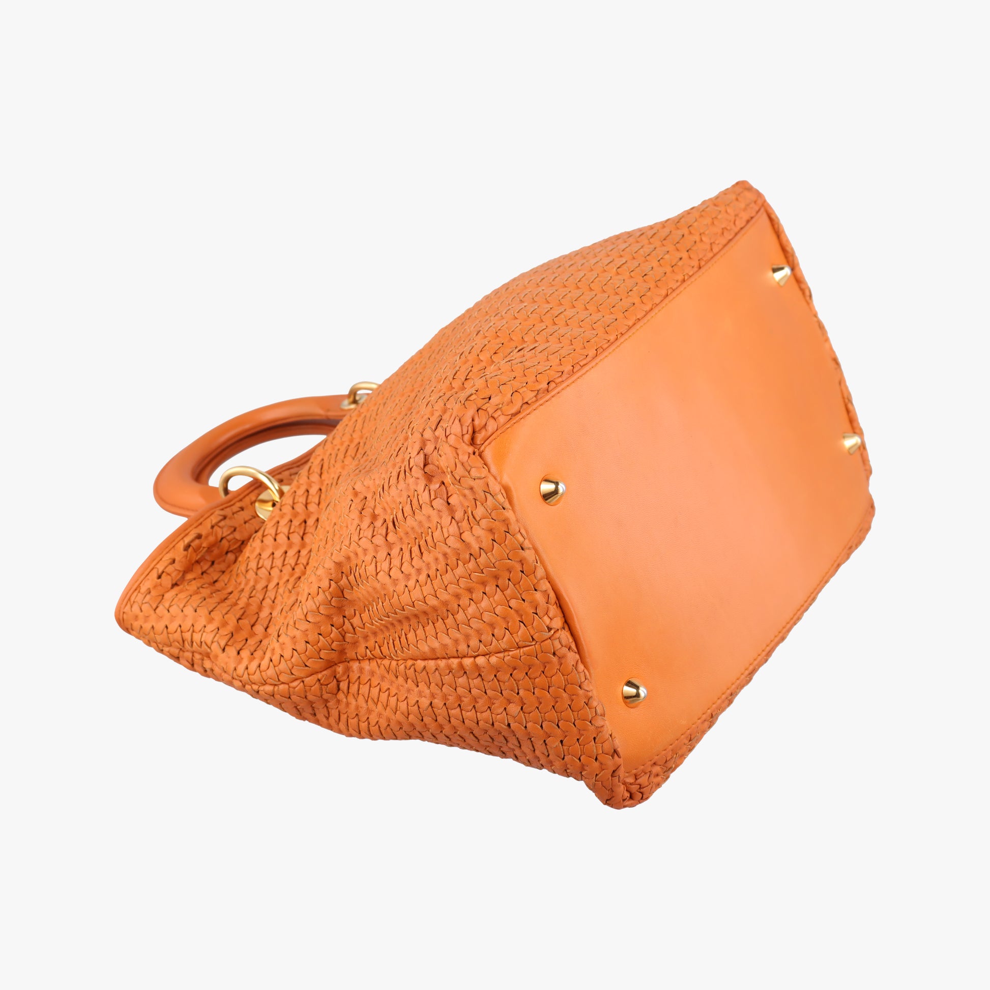 Soft Lady Dior orange lambskin 194-BM-1017ソフト レディディオール オレンジ ラムスキン 194-BM-1017