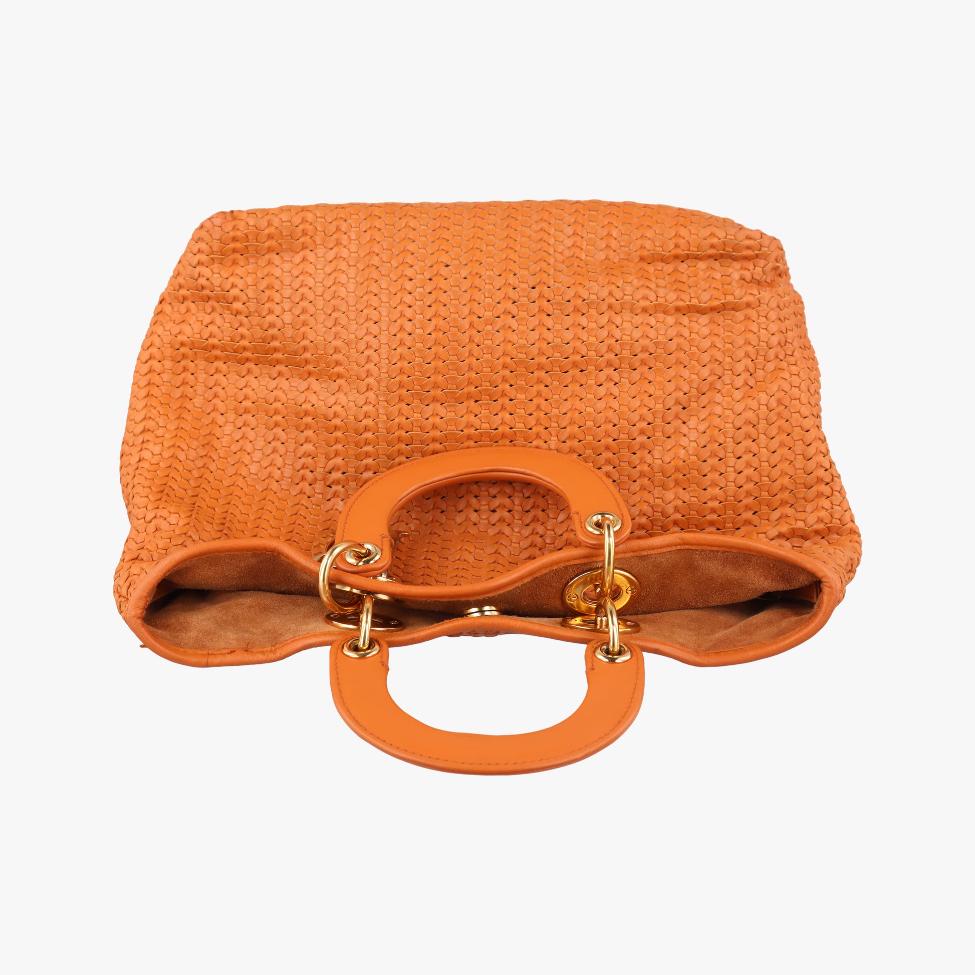 Soft Lady Dior orange lambskin 194-BM-1017ソフト レディディオール オレンジ ラムスキン 194-BM-1017